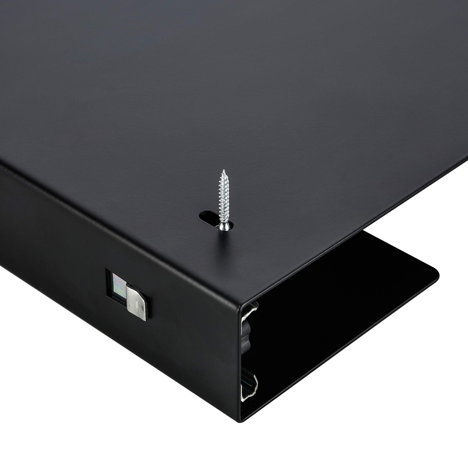 14 inch Slim Under Desk Pull-Out Storage Office Mounted Sliding Metal Drawer …