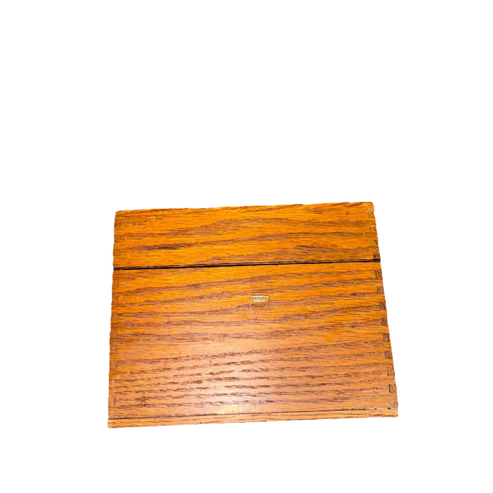 Vintage 1920s Globe Wernicke Oak Wood 84C File Recipe Index Card Storage Box