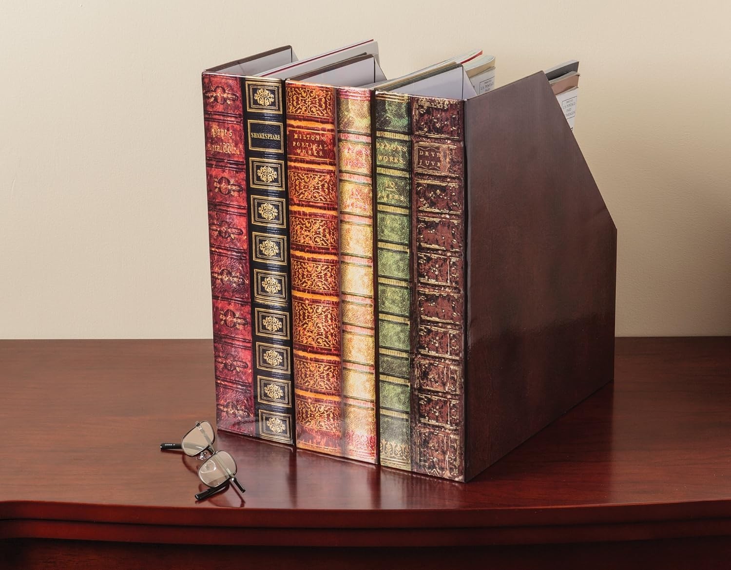 Bits and Pieces – Heavy-Duty File Organizer and Magazine Holder – Set of 3 – Dec