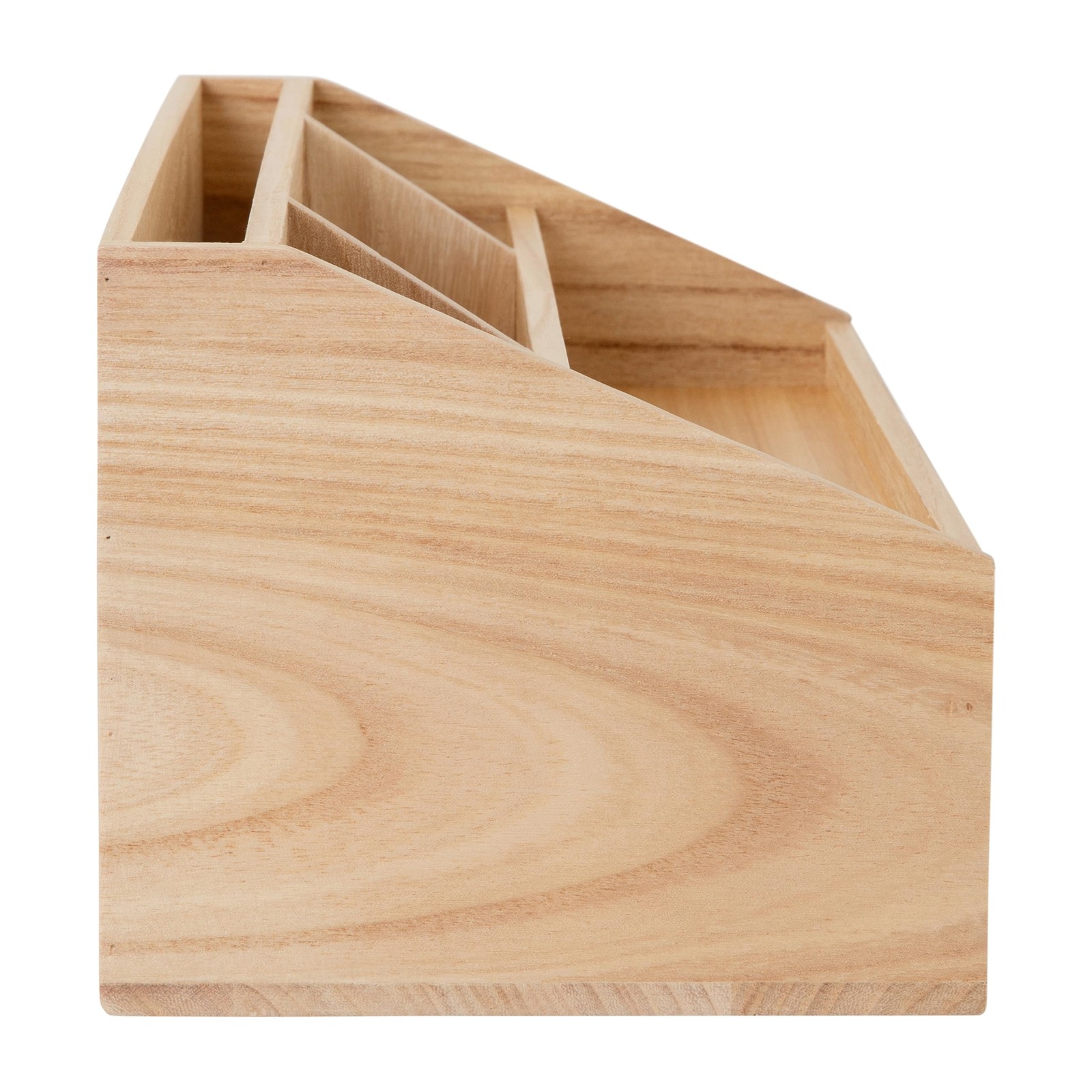 Martha Stewart Weston Wooden Desktop Organizer with Set of 1, Light Natural