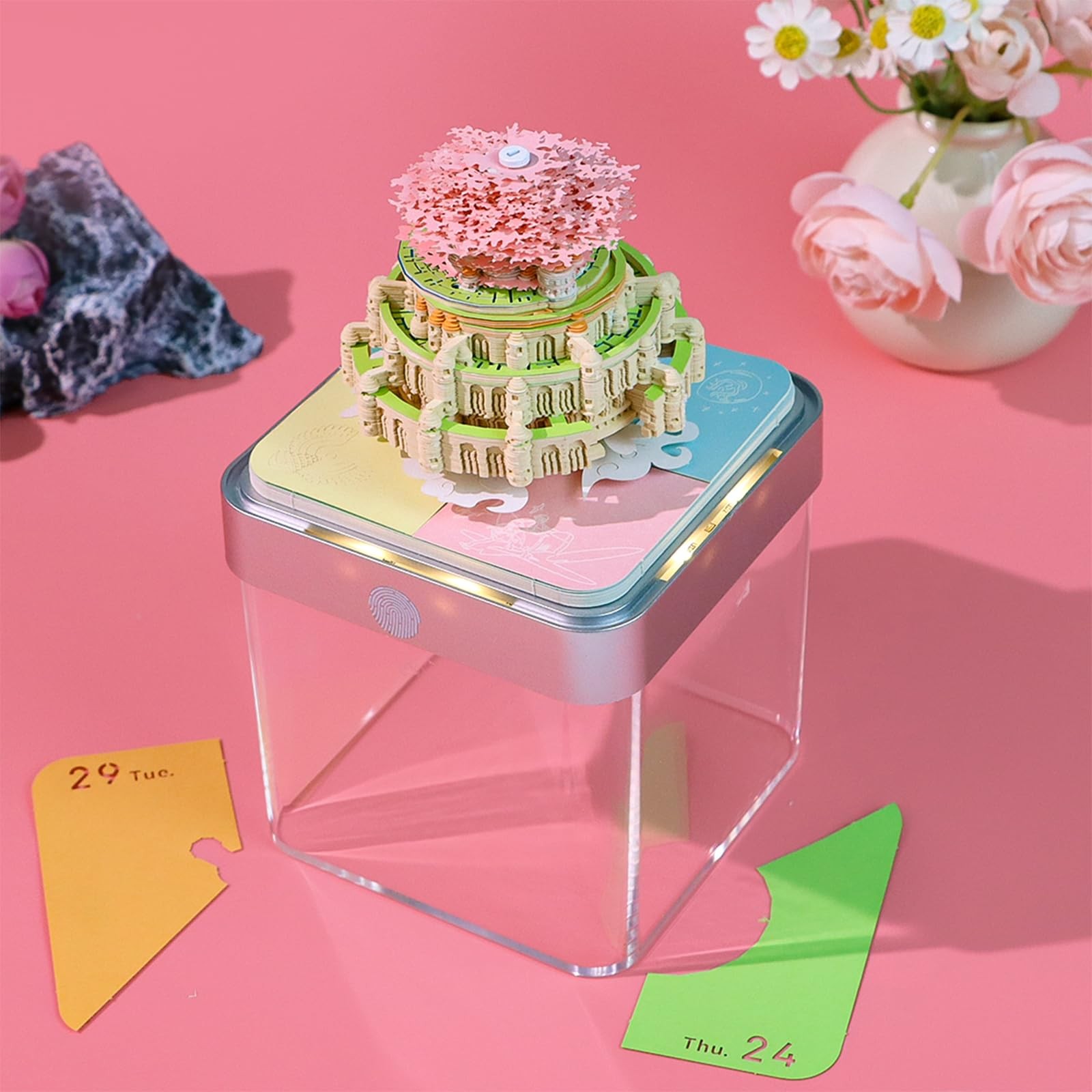 3D Calendar 2026, Time Piece Tear-Away Castle in the sky