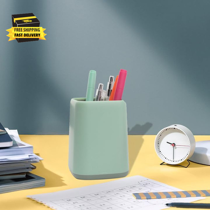 Pencil Holder, Pen Cup Makeup Brush Holder, Desktop Organizer Storage Case Scand