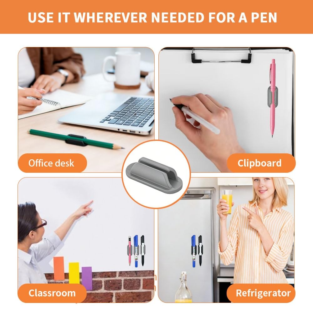 40 PCS Adhesive Pencil Holders for Desk, Silicone Pencil Holder with Upgraded…
