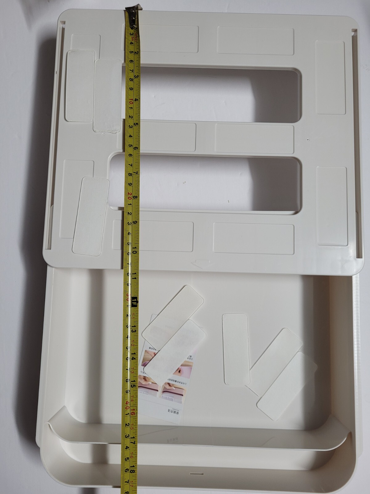 Large Under Desk Drawer Organizer 2 Pack Slide Out Desk Drawer White Plastic …