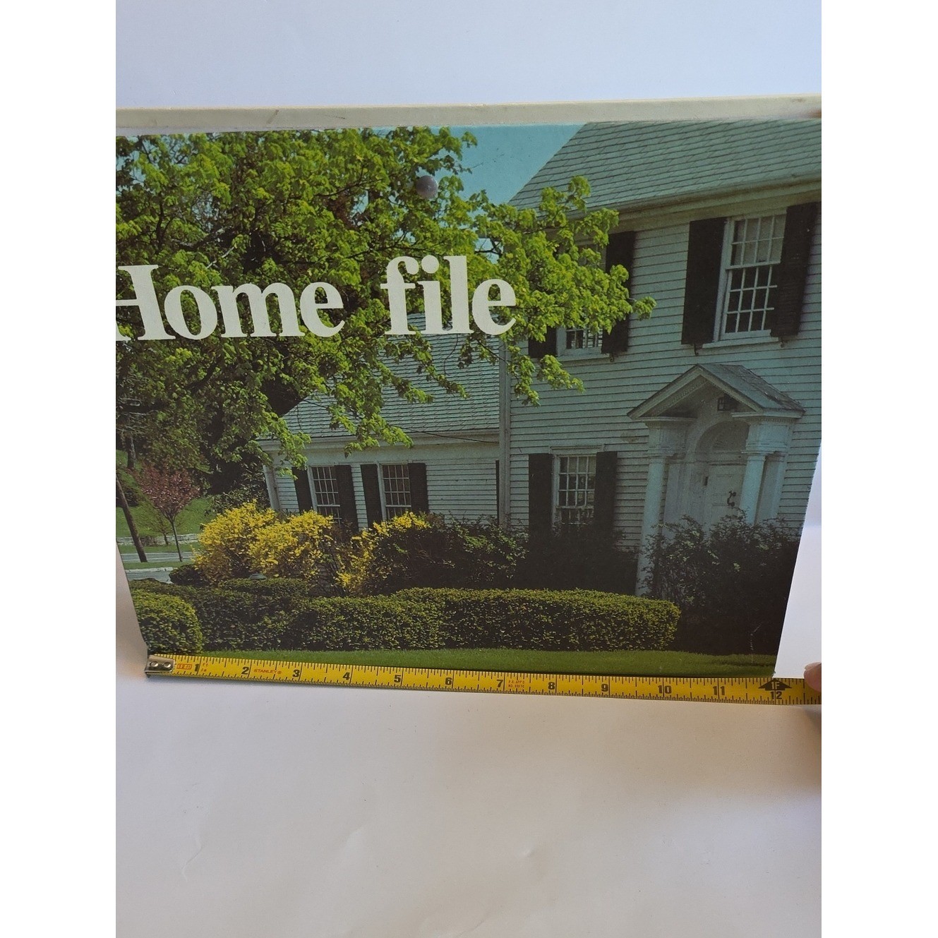 Vintage Countertop Home File Cardboard Paper Organizer Grannycore