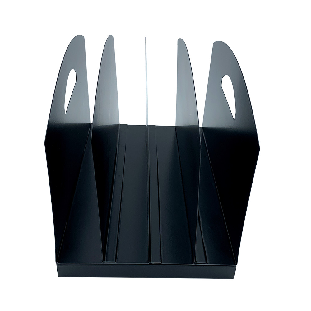 Huron 4 Slot Steel Vertical Organizer w/ Handles Black HASZ0169