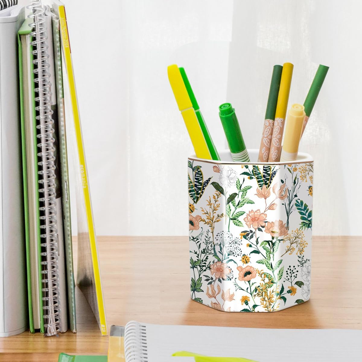 Soporte lindo boligrafos de ceramica organizador escritorio accesorios blanco