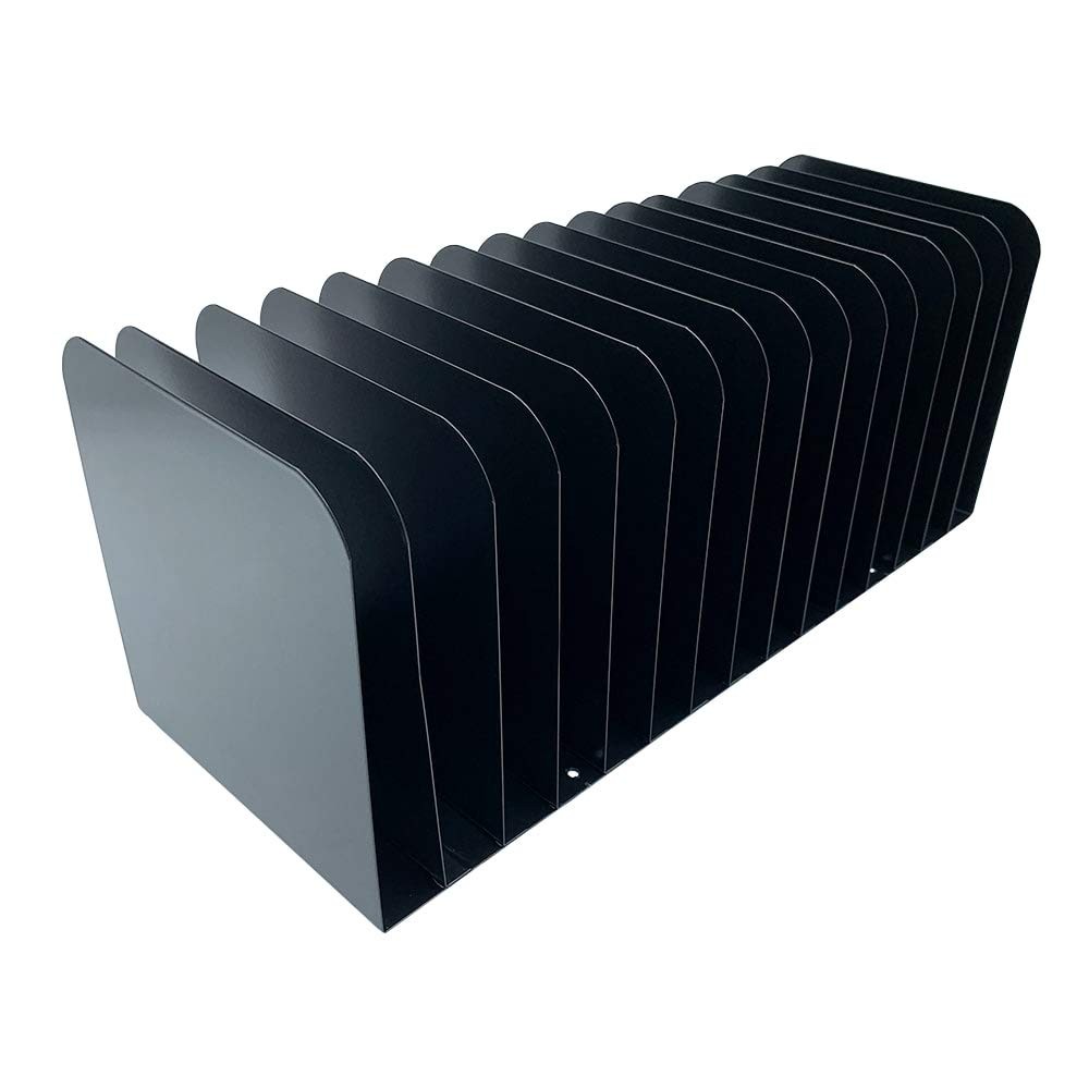 Message Rack 15 Slot, Black Heavy Duty Commercial Steel – Sorter Organizer Co…