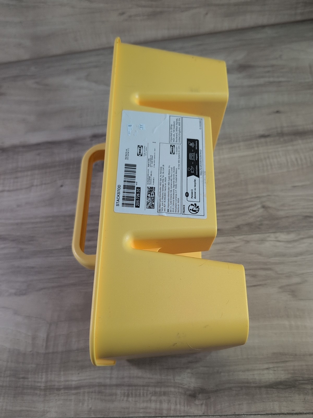 Vintage IKEA STACKSTOD Desk organizer Made in India In Yellow Color