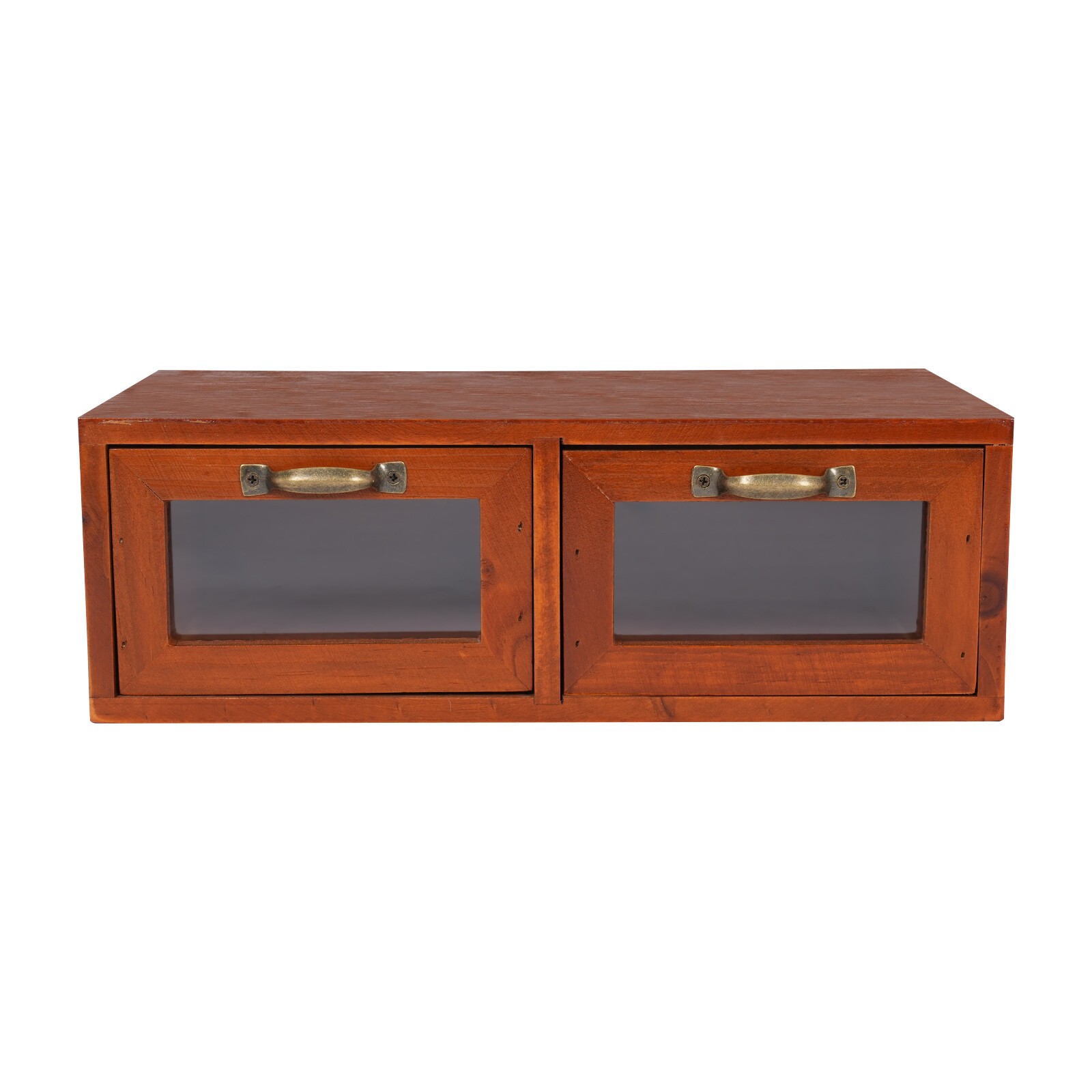 Vintage Desk Organizer Tabletop Storage Organization Box w/ 3 Drawers for Office