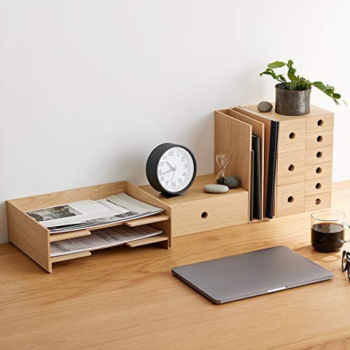 Wooden document tray A4, 2 levels 82603347