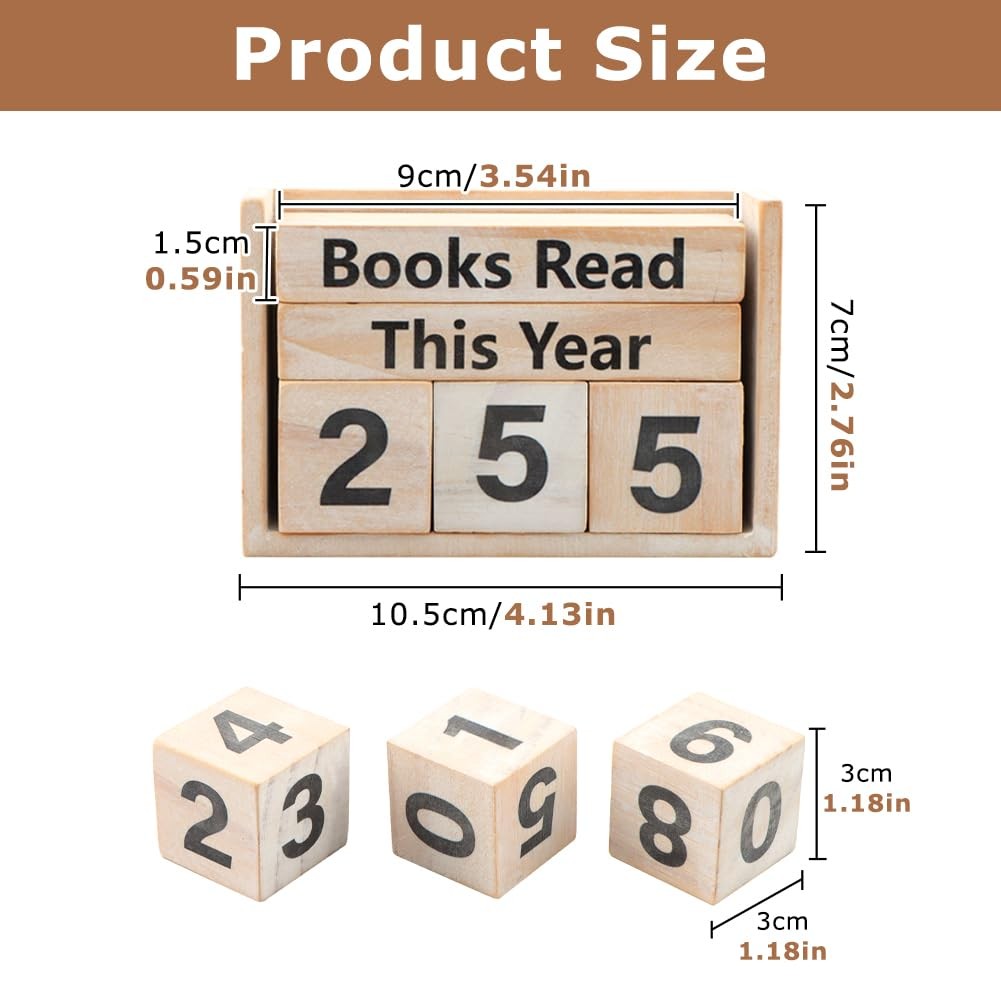 Books Read This Year Counter, Book Counter Sign Up to 999 Bookish Accessories…