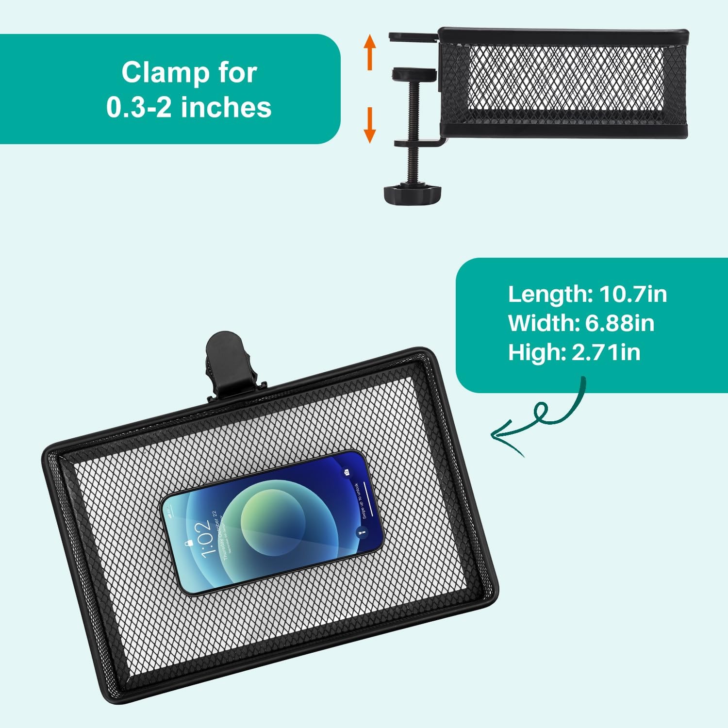 Clip-on Drawer organizers, desk organizer,can be clipped around the table to …