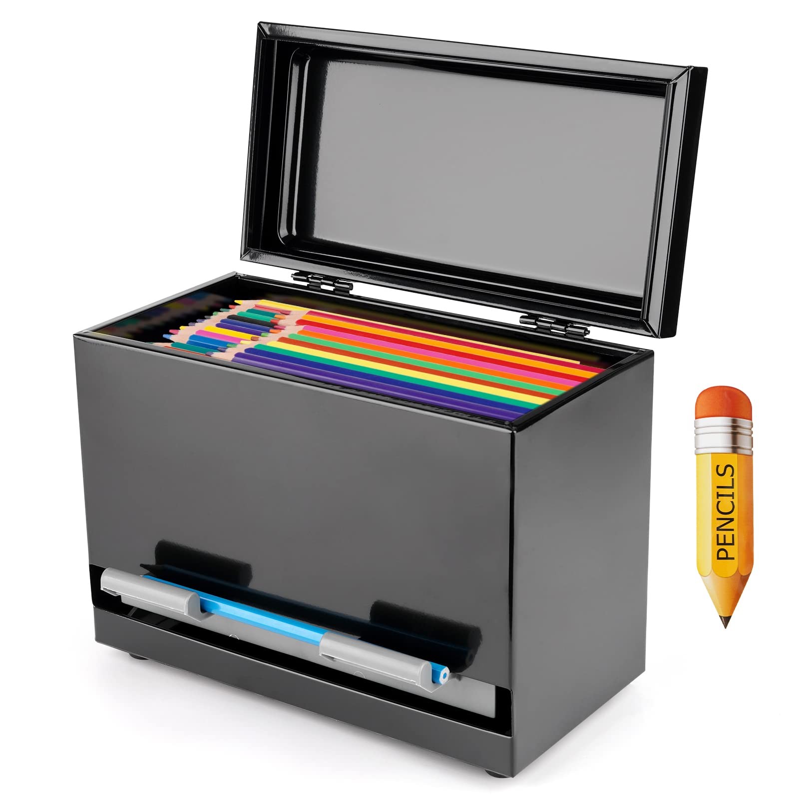 Stainless Steel Pencil Dispenser/Pen Holder for Classroom Home Restaurant for…