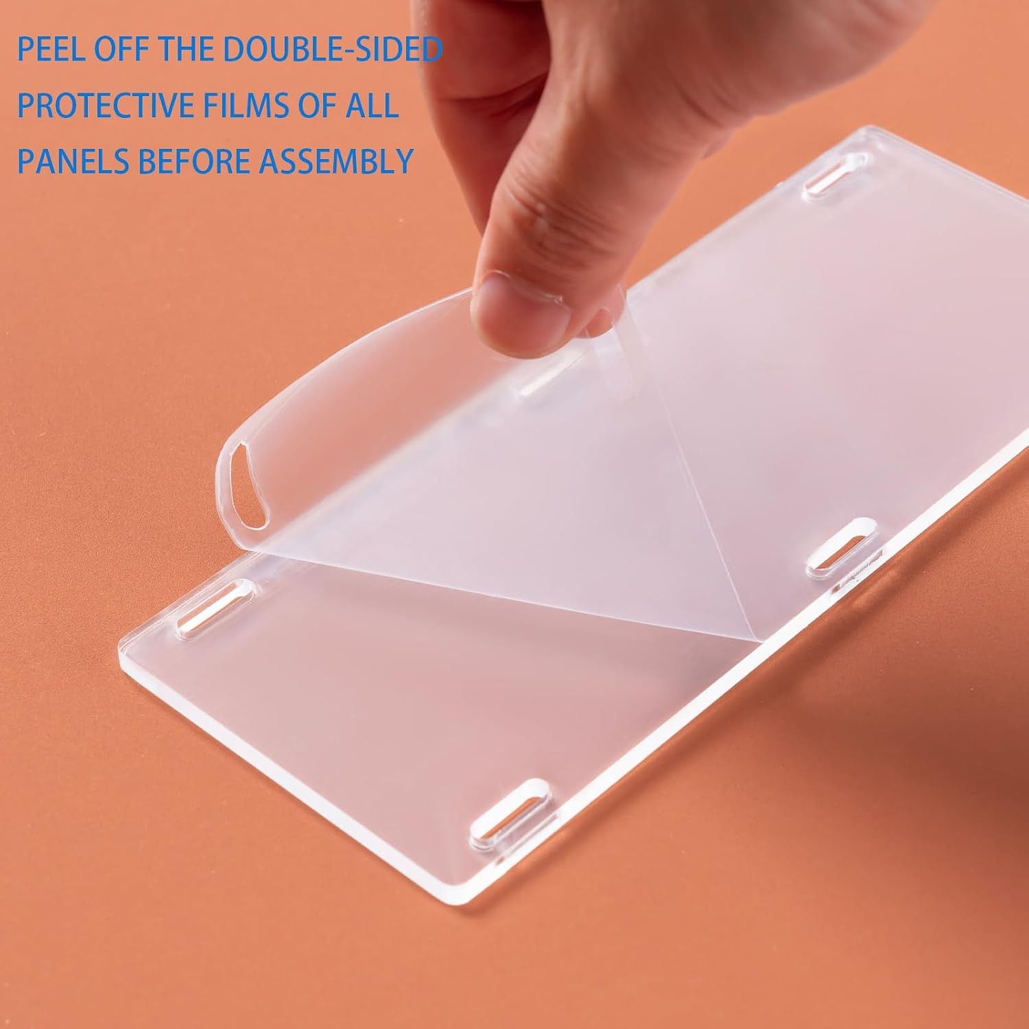 Clear Acrylic Desk Organizer, Premium pencil holder for desk 3 Slot Desktop