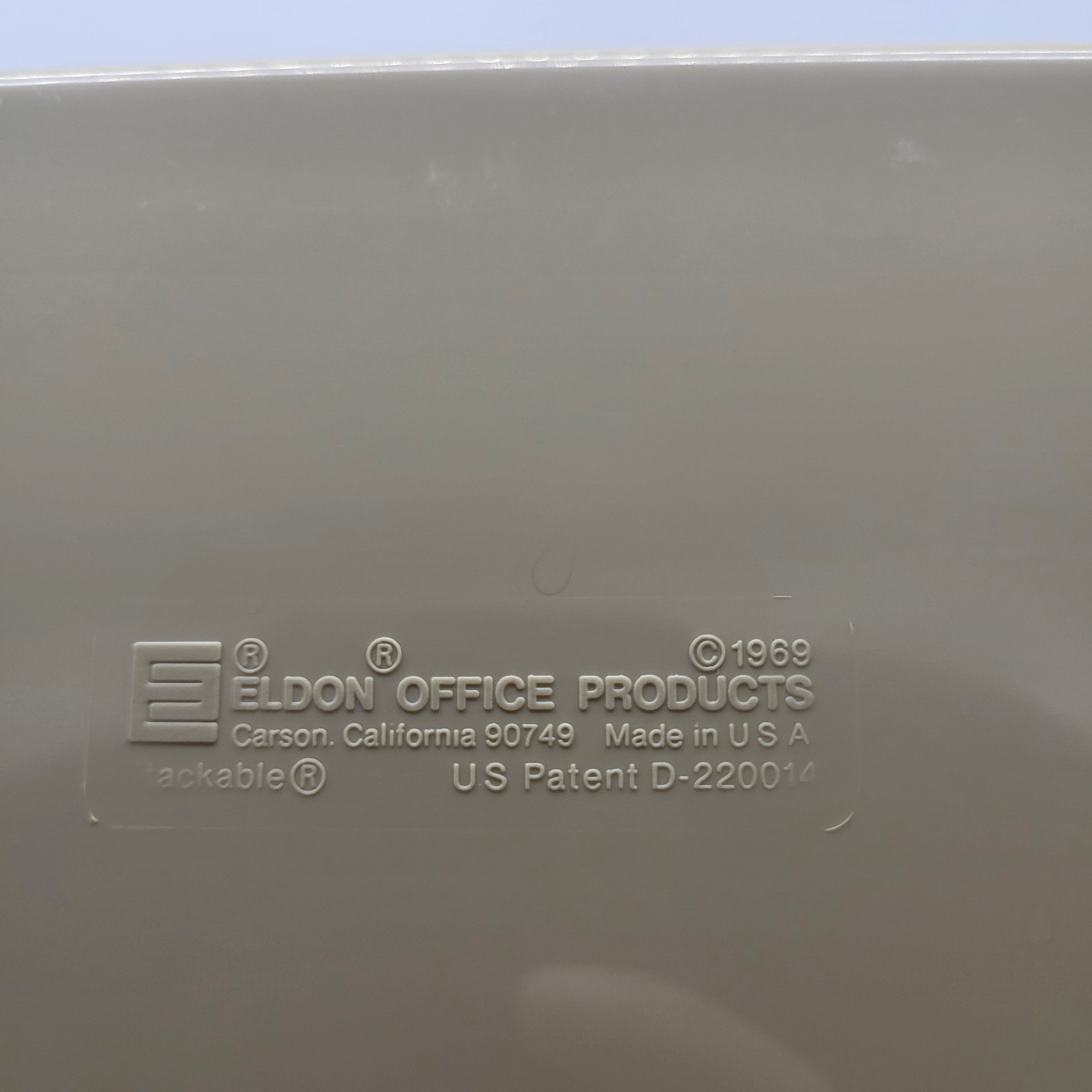 Eldon Office Products 1960’s 3-Tier File Paper Holder Beige Tan Plastic Vtg 1969