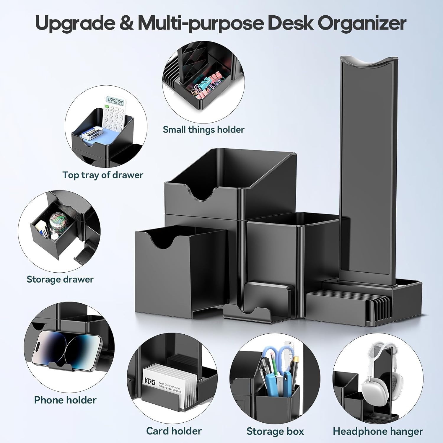 KDD 7 IN 1 Desk Drawer Organizer Set – Desk Organizer
