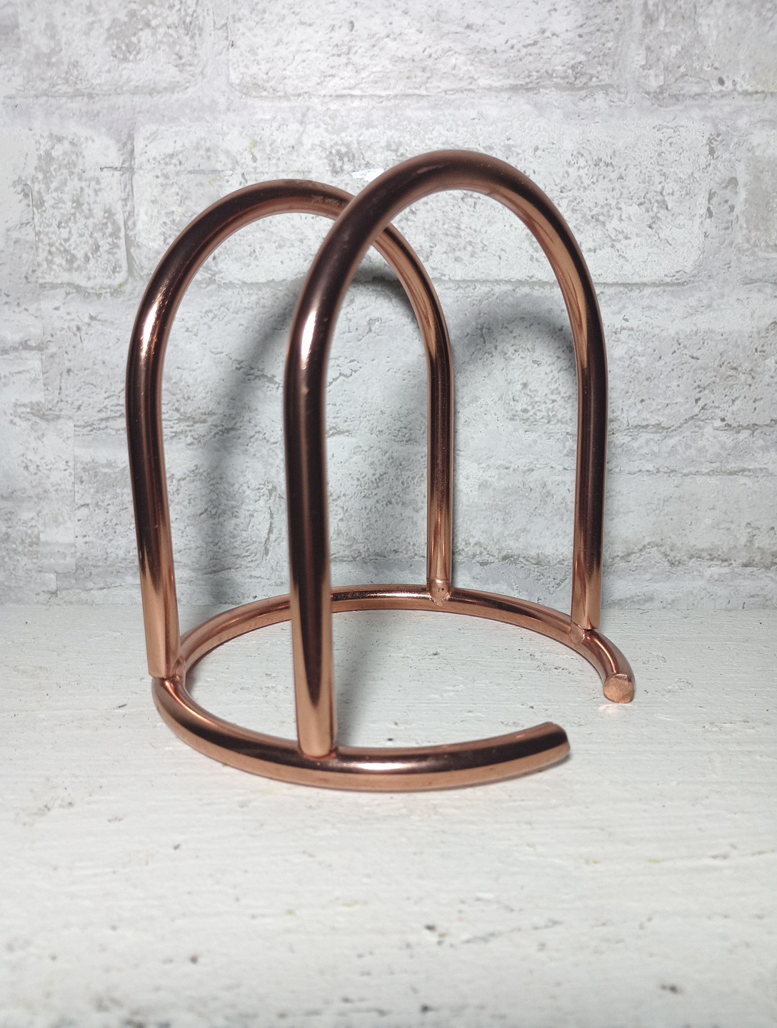 Brushed Nickel Napkin/Letter Holder-Heavy