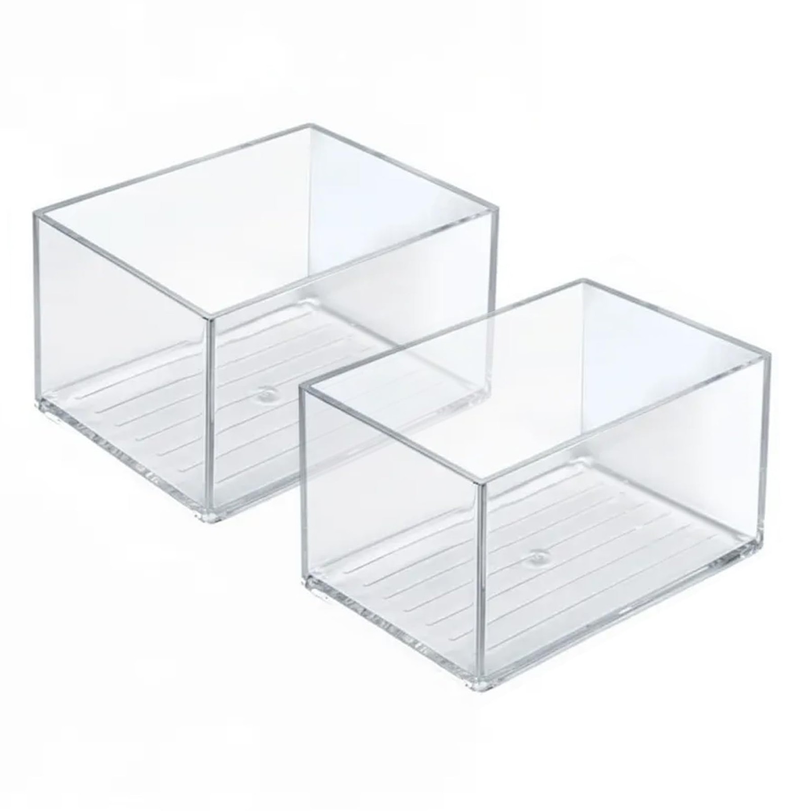 Azar Displays 556731-4PK Small Organizer Tray Compact Clear Plastic