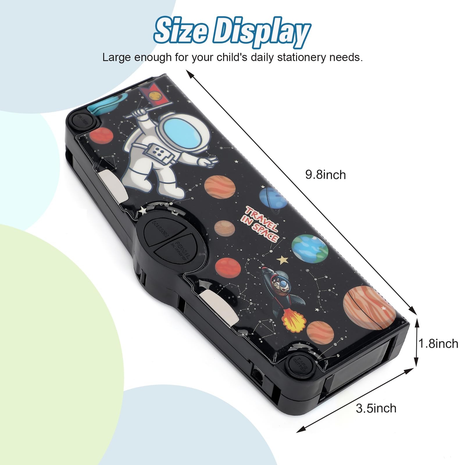 Multifunction Pencil Case for Kids Boys Girls, Cute Cartoon Pop Up Pencil Box…