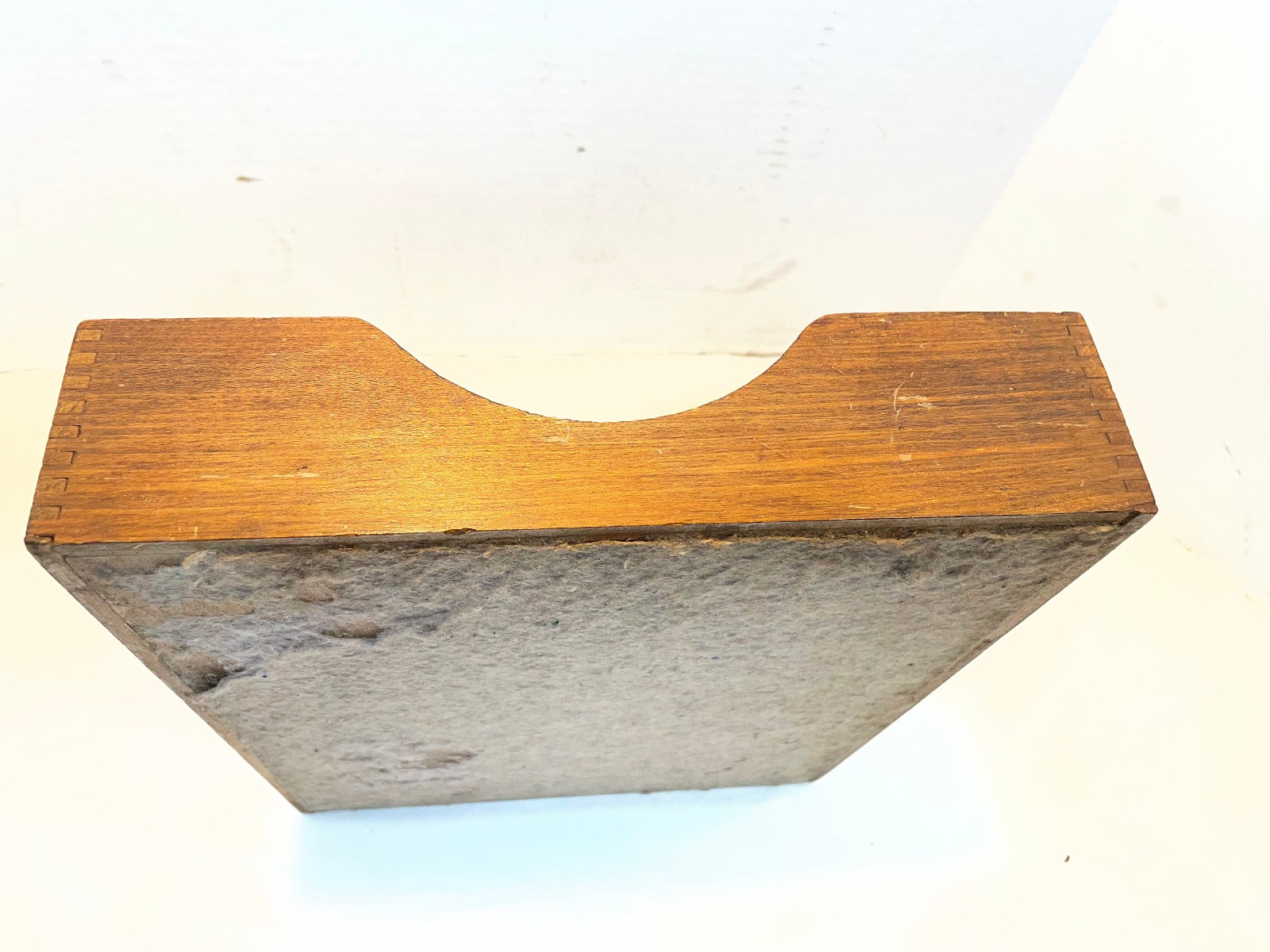 Vintage Hedges Files 1721 Dovetail Wood Box Letter File Desk Paper Tray