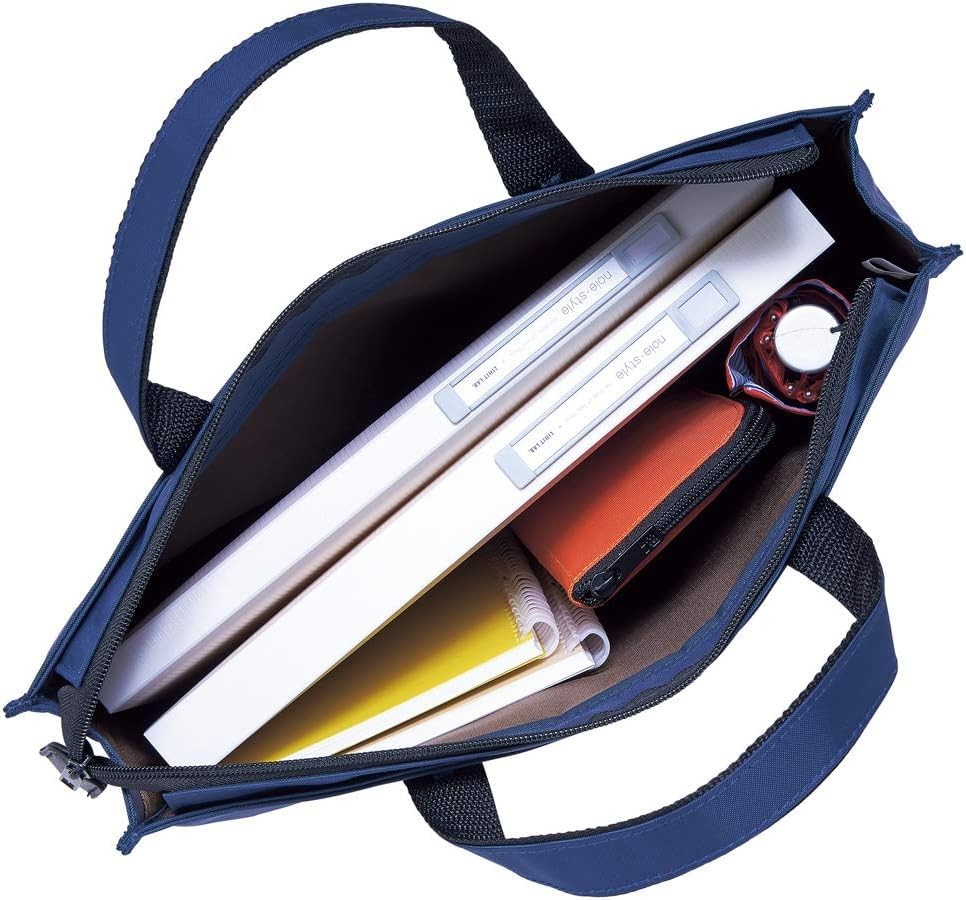 LIHITLAB LAB Slim Pen/Pencil Pouch, 0.7 × 3.9 × 8.5 Inches, Indigo (A7652-11)