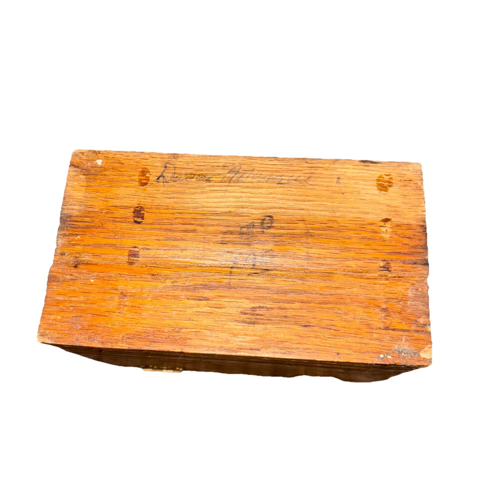 Vintage 1920s Globe Wernicke Oak Wood 84C File Recipe Index Card Storage Box