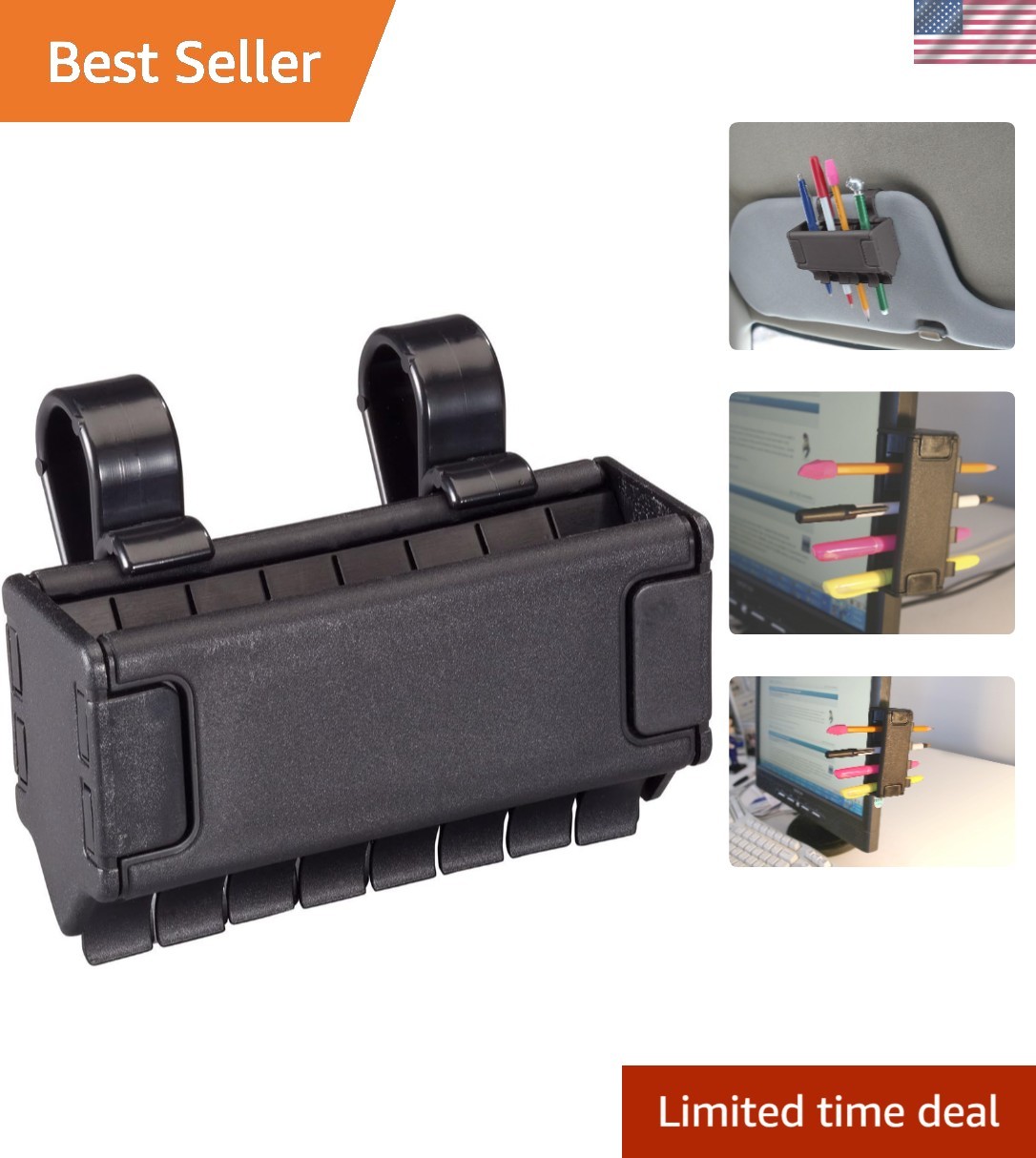 Lightweight Black Pencil Holder for Stylish and Versatile Organization 1 Pack