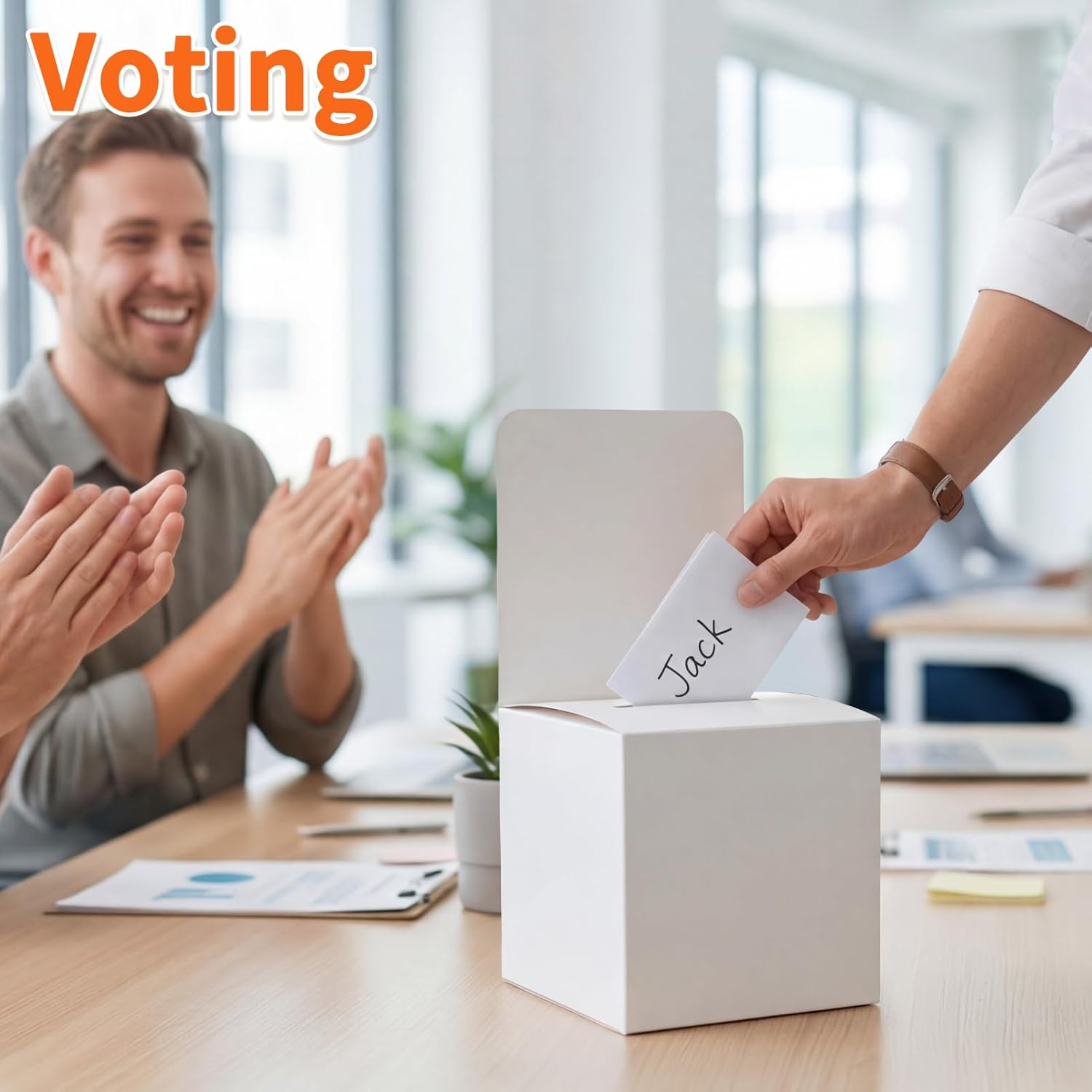 12 Pack 6X6X6 in Suggestion Boxes for Raffle Ticket, Voting Ballot | Removable D
