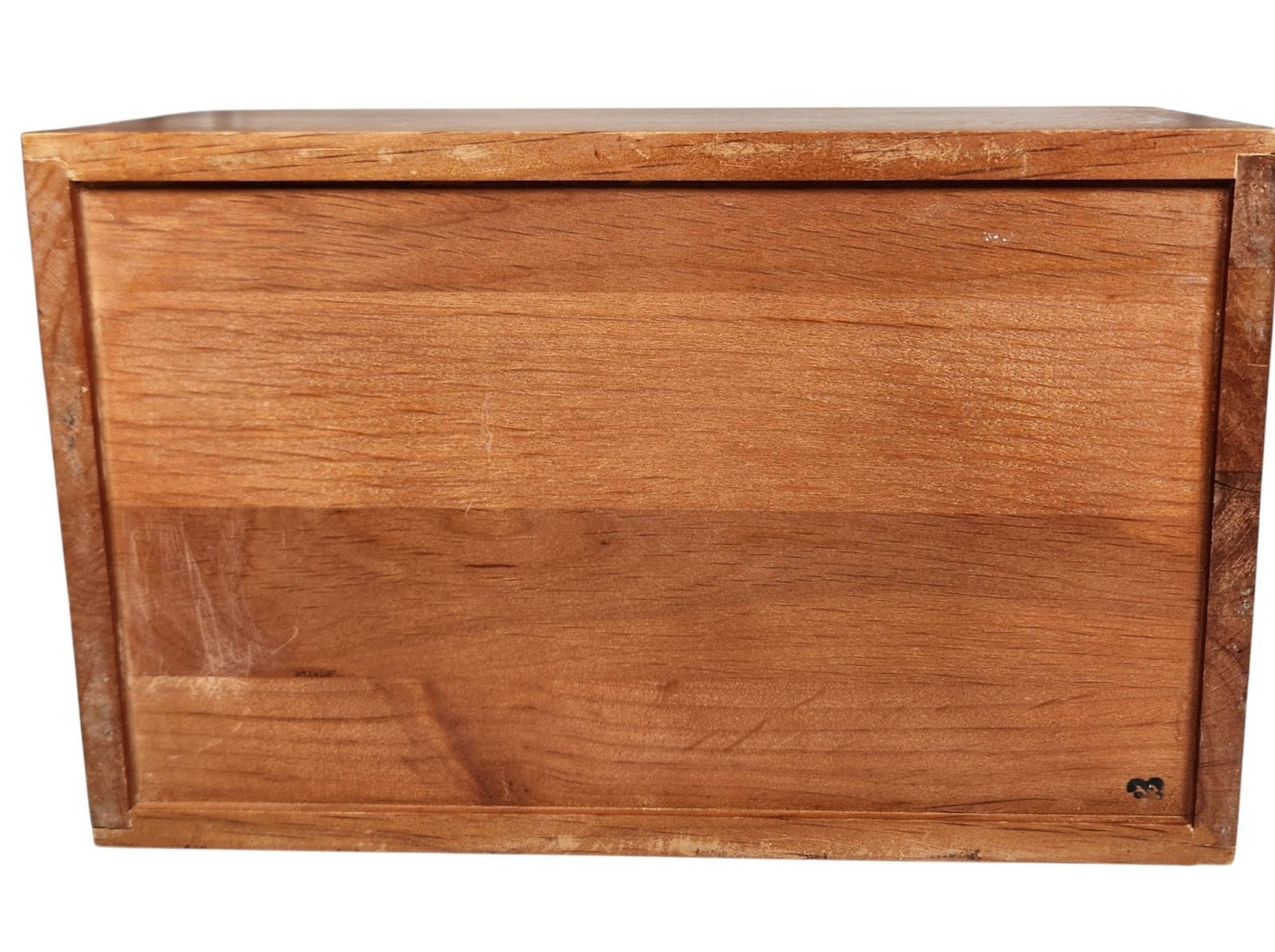 Vintage Wooden Desktop file Organizer Mail Sorter 5 Compartments 4 Removables