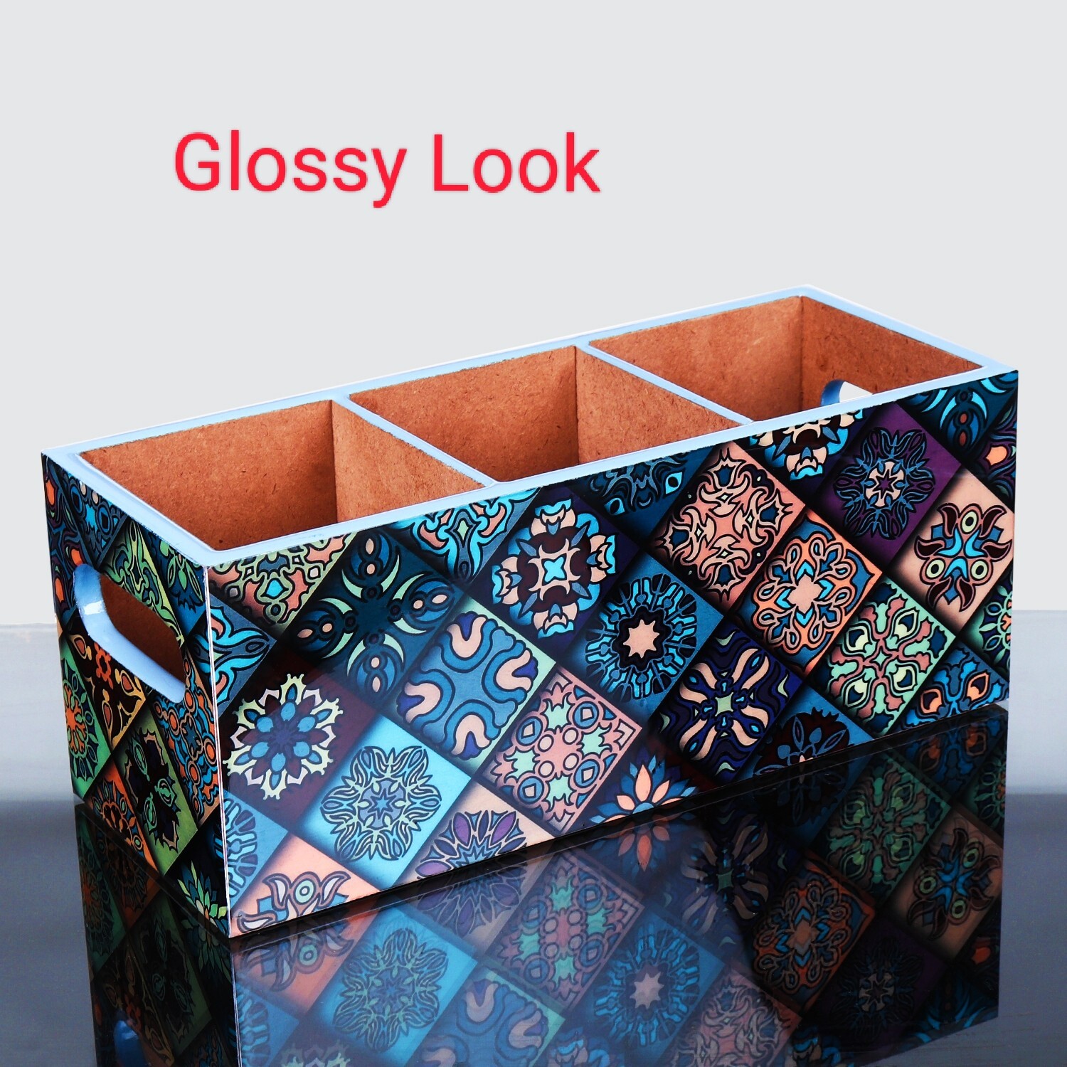 Multicolor wooden Holder Pen Organizer Desk Pencil Office Desktop Storage Stand
