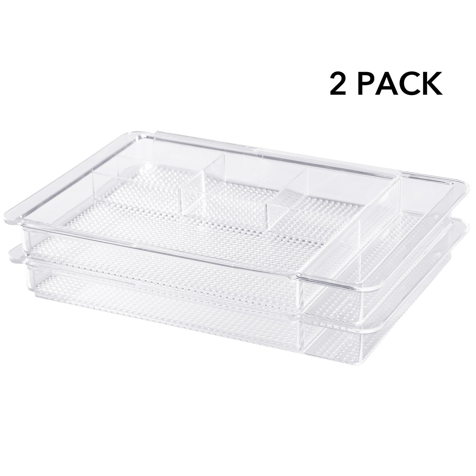 Expandable Drawer Organizer 11.1” to 19.2” Width, Shallow Cosmetic Organizer …