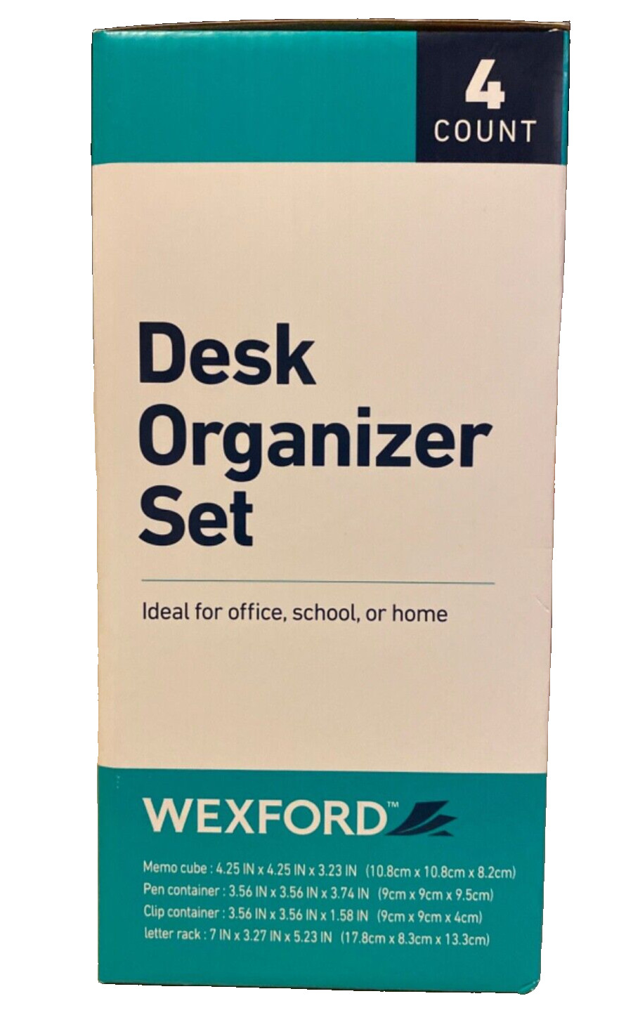 Desk Organizer Set 4 Count Wexford – Ideal for Office, School, or Home-Free S&H