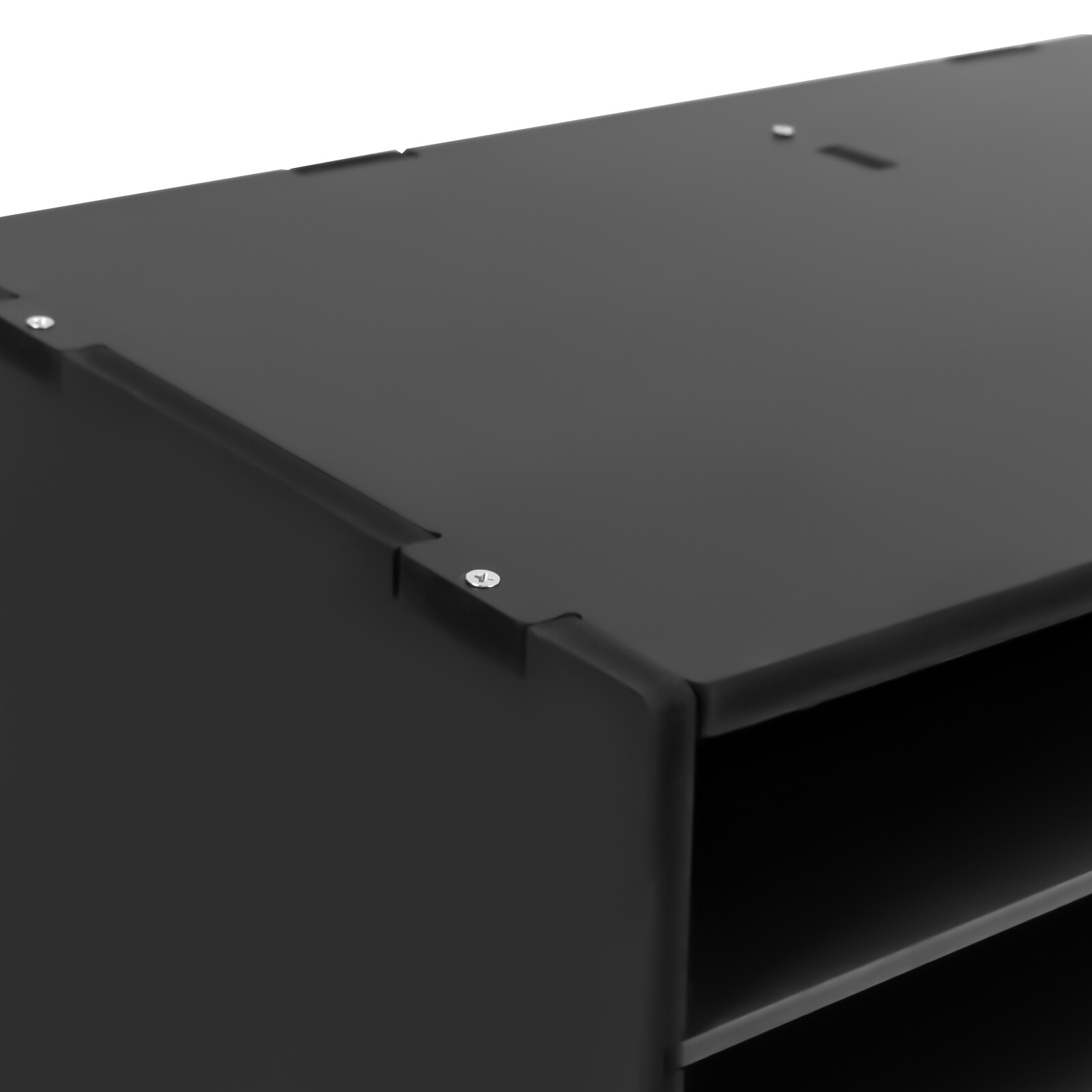 Literature Organizer Desktop File Sorter Magazine Mail Paper Display Stand Black