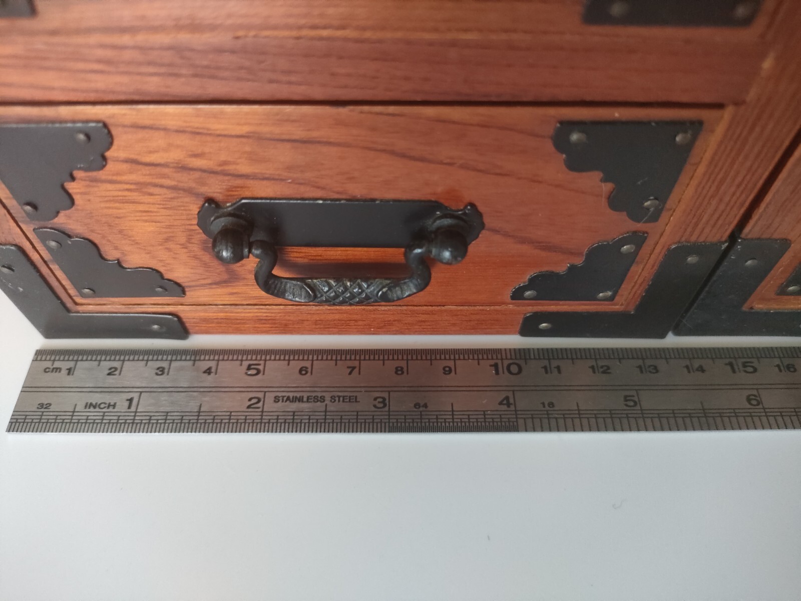 Wood Chest Showa Vintage 2 sets (3 drawers + 2 drawers) Limited Japan