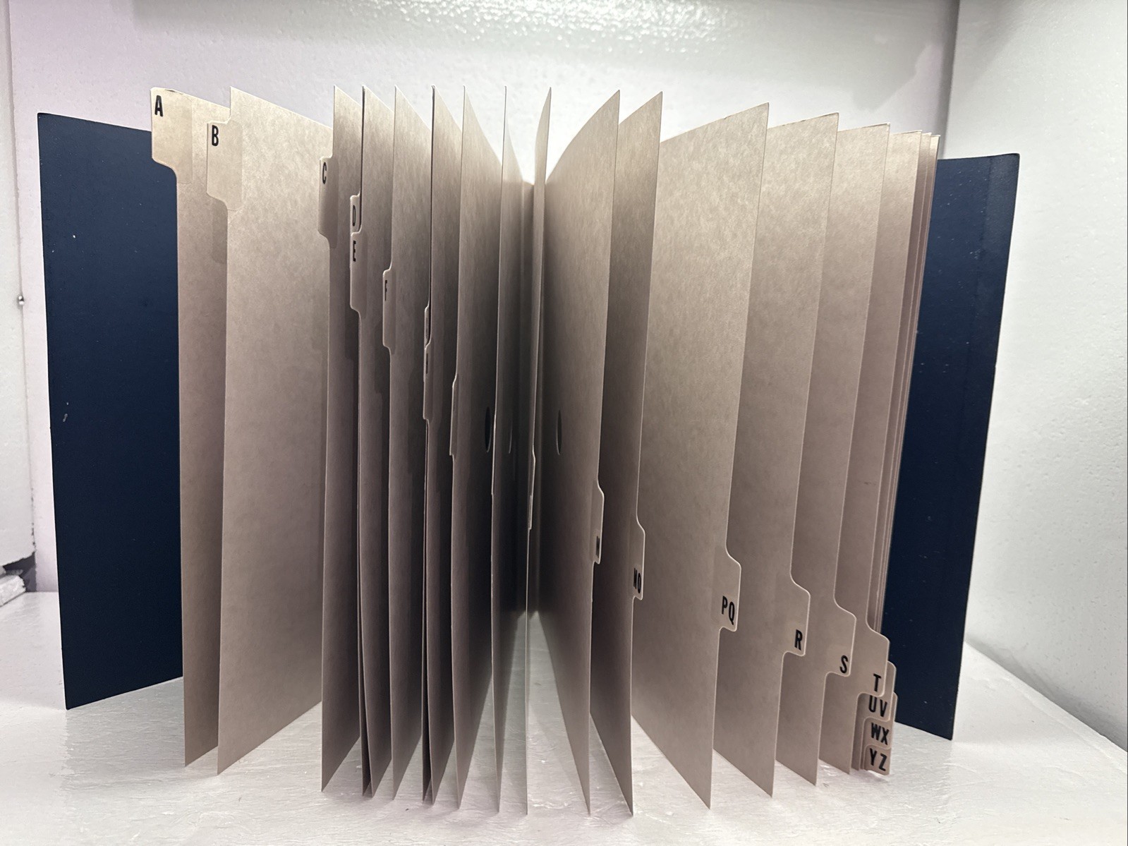 Vintage Smead Desk File/Sorter Alphabetic A-Z – 20 Dividers – Dark Blue