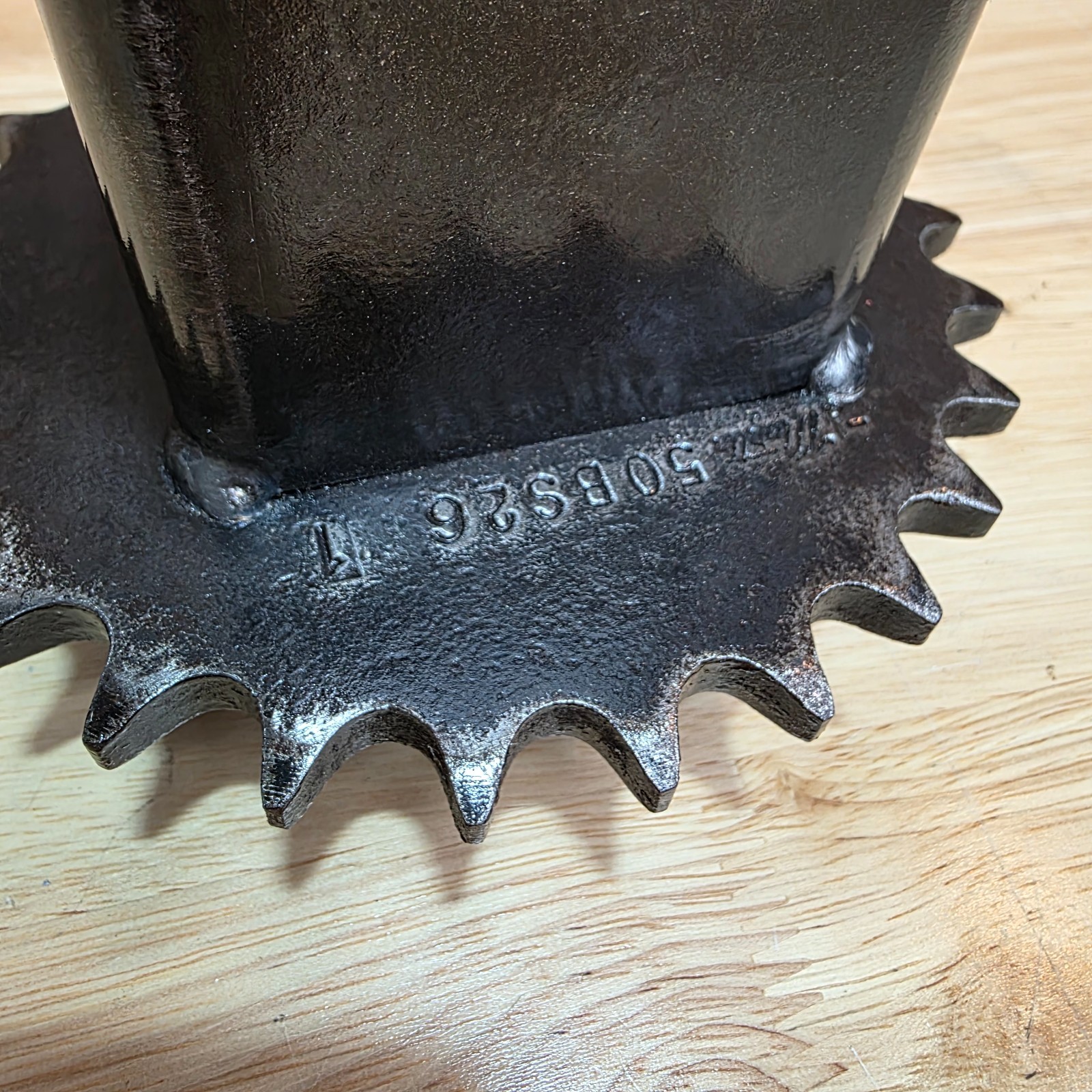 Industrial Steel Desk Organizer | Welded Reclaimed Gear Pen Holder