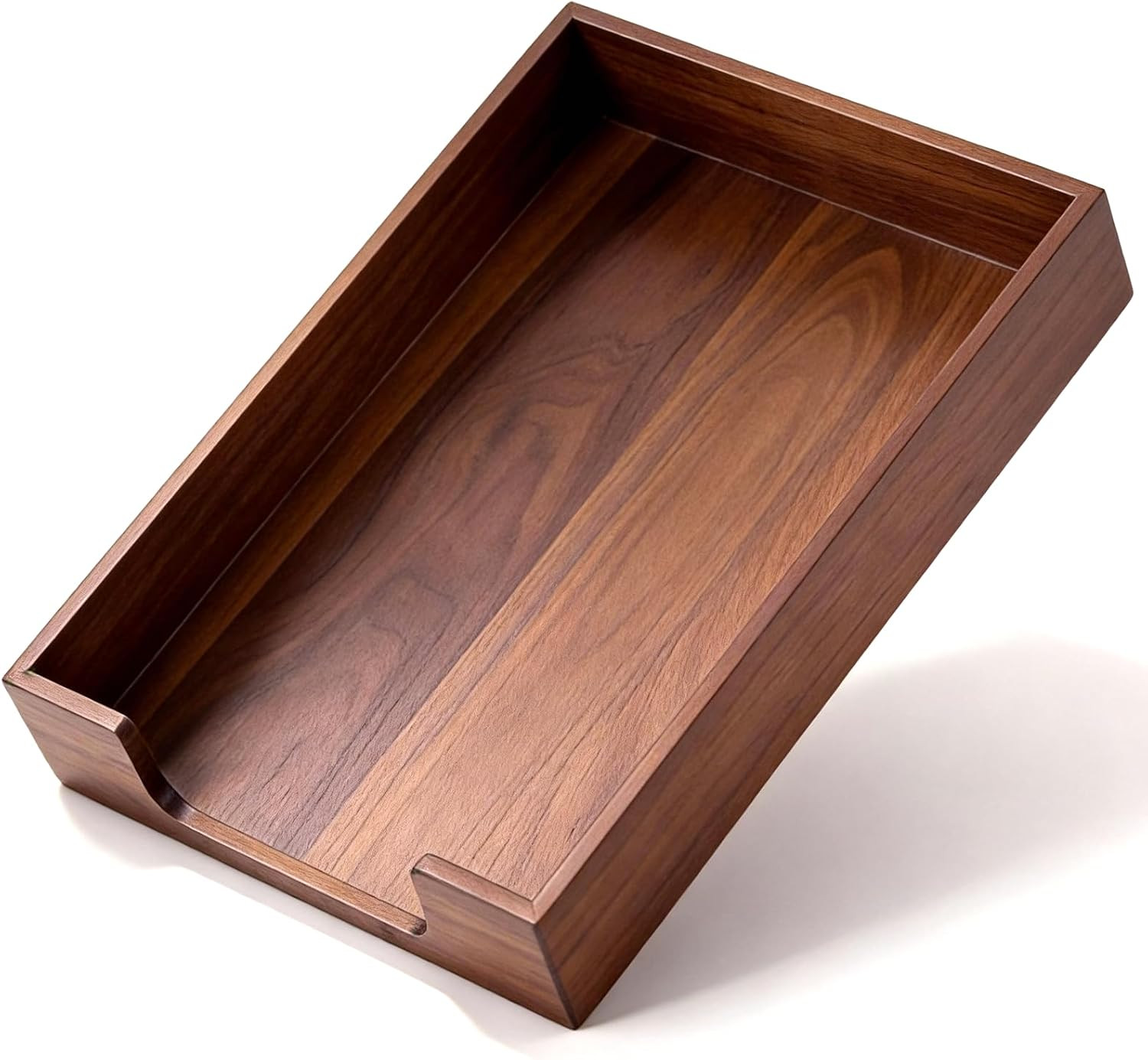 Wood Letter Tray Wooden Desk Organizer Paper Document File Tray for Office Suppl