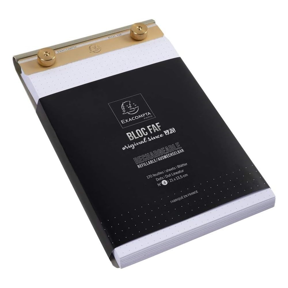 Exacompta Faf Metal Desk Pad For Home Or Office 200 White 70G Micro-Perforated
