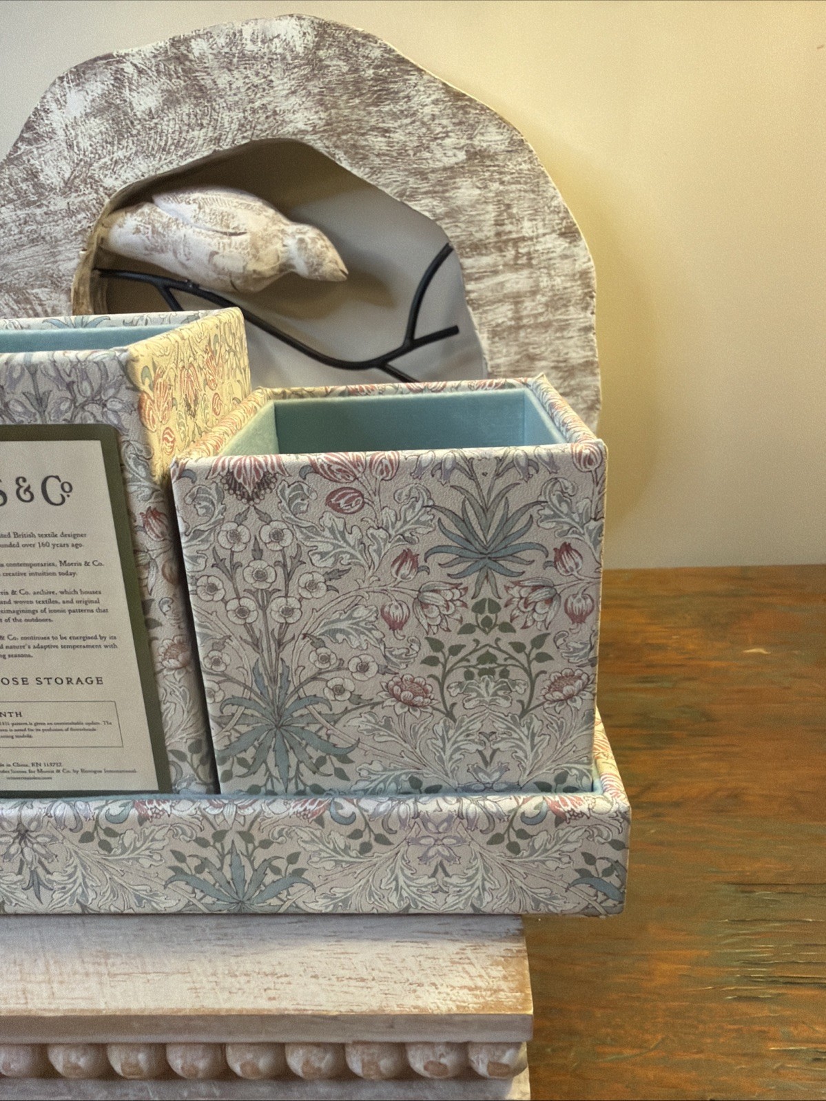 Morris & Co. Hyacinth Desk Storage Organizer. New With Tags.
