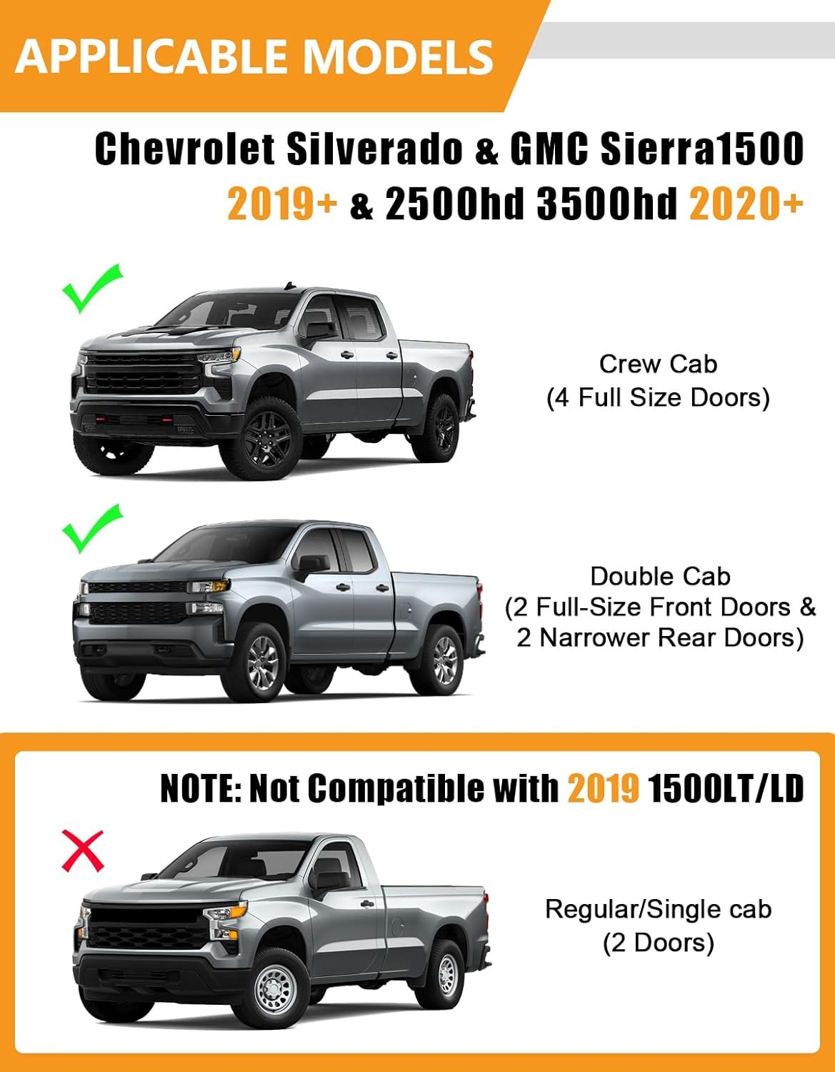 Chevy Silverado Under Seat Storage 2019-2026 Double Cab