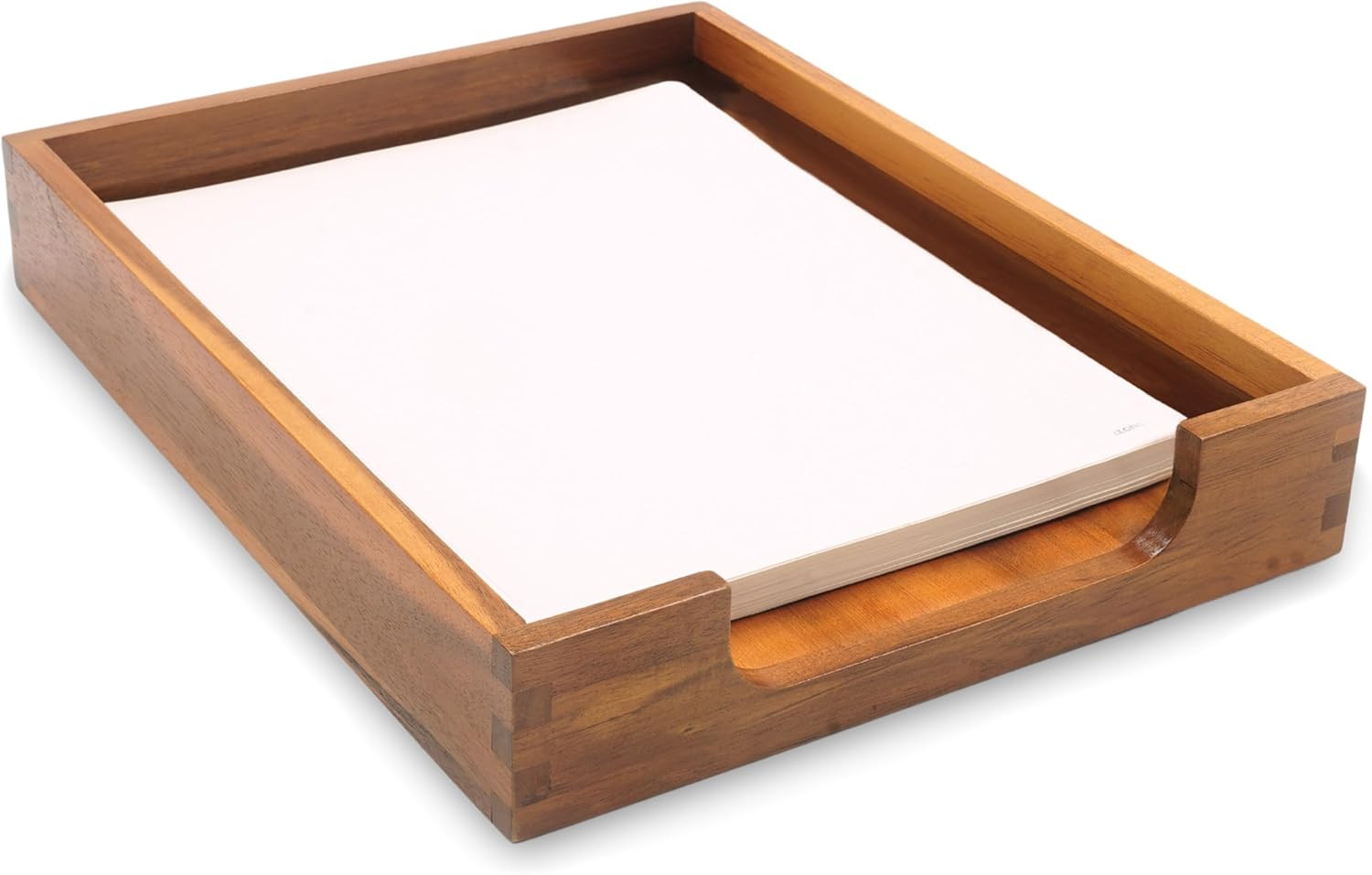 Wood Letter Tray -Load Documents Tray for Office Desktop Organizer – Desk Magazi