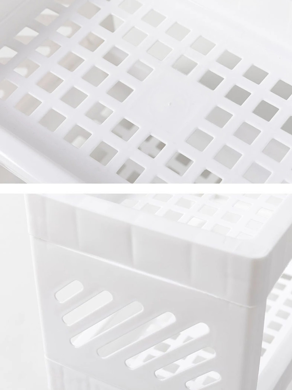 Double Layer Desktop Storage Rack PP Organizer Office Makeup Stationery Holder