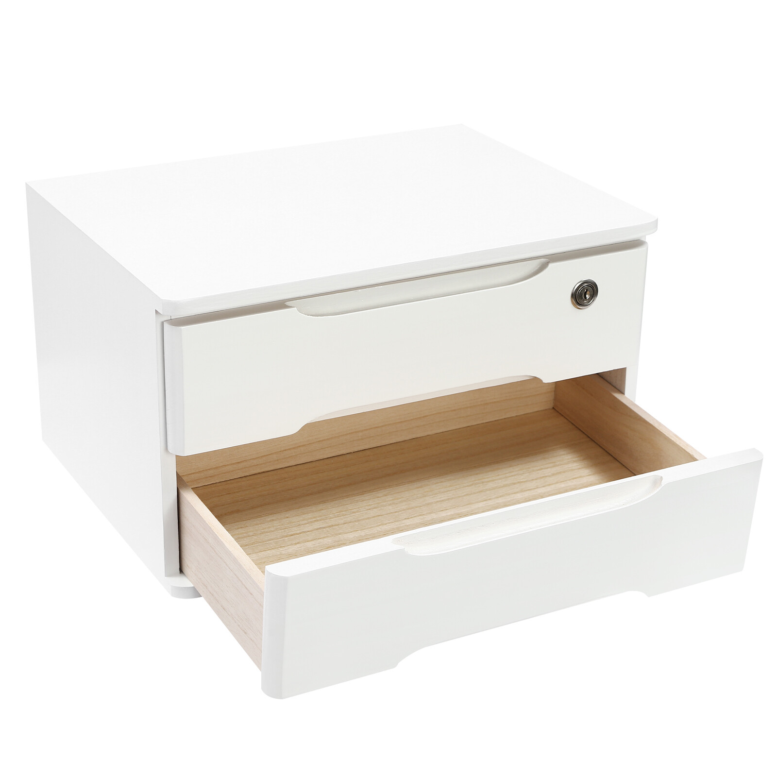 Wooden Desktop Storage Box, Desk Organizer, Desktop Storage Box with Drawers