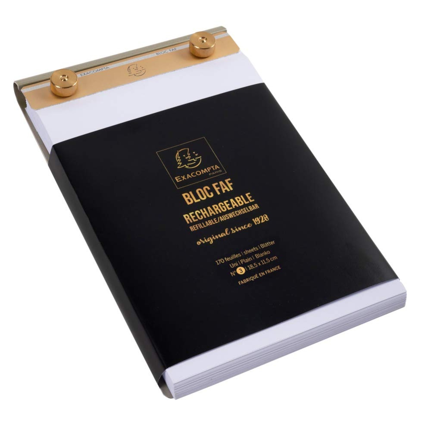 Exacompta – Ref 12113E – FAF Desk Pad No.3-185 x 115mm in Size, Refillable wi…