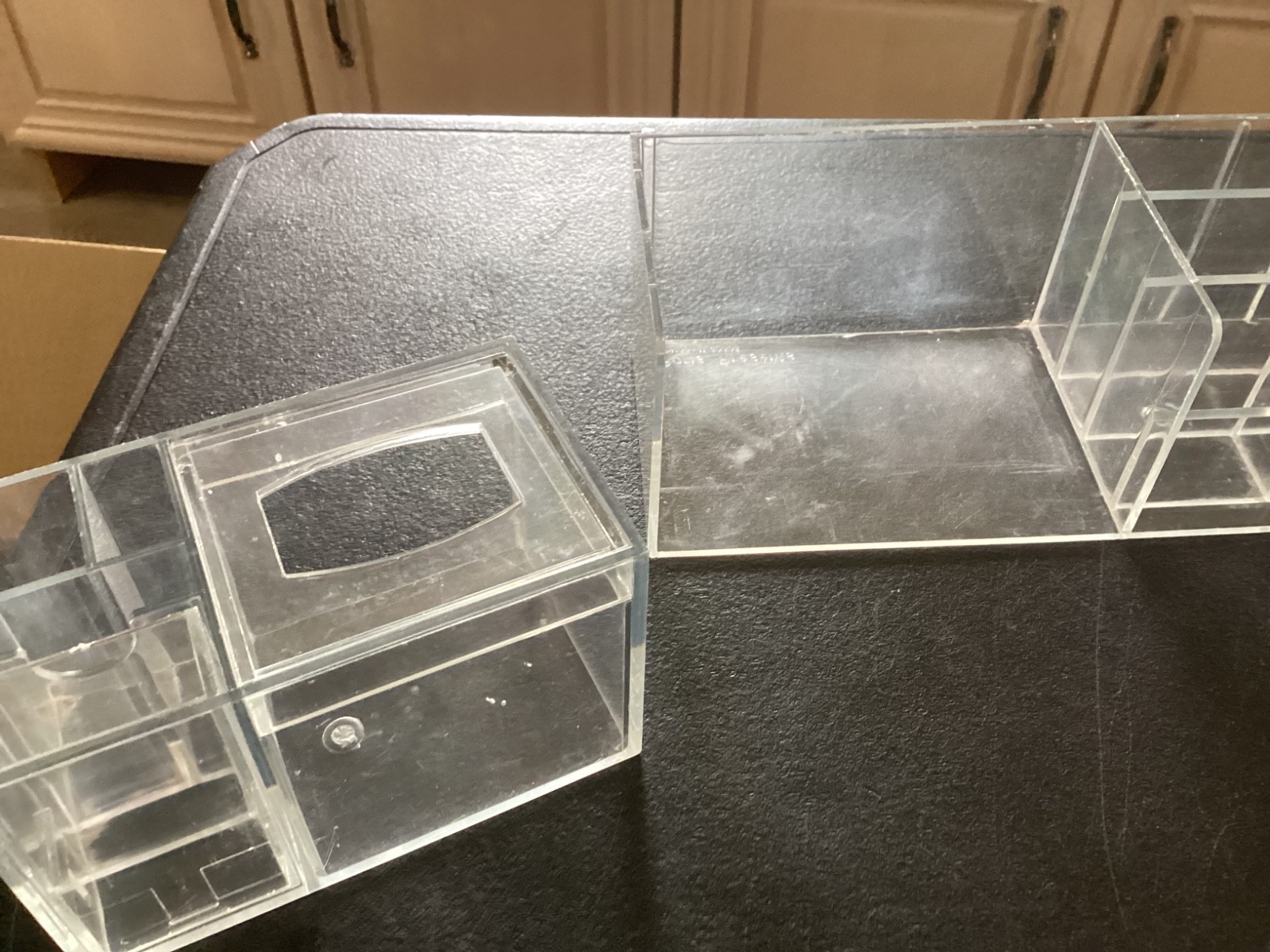 Clear Plastic Desk Organizer