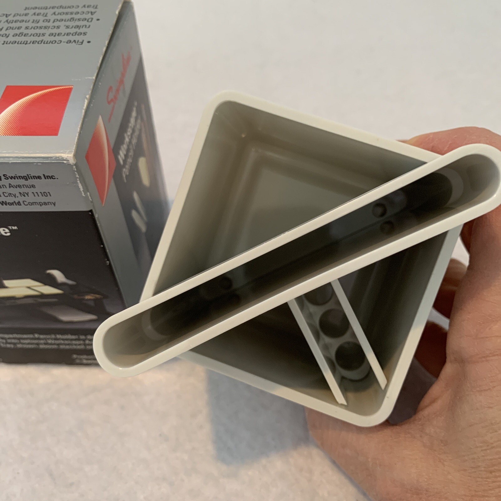Swingline Workscape Pencil pen Holder plastic square desktop organizer VINTAGE