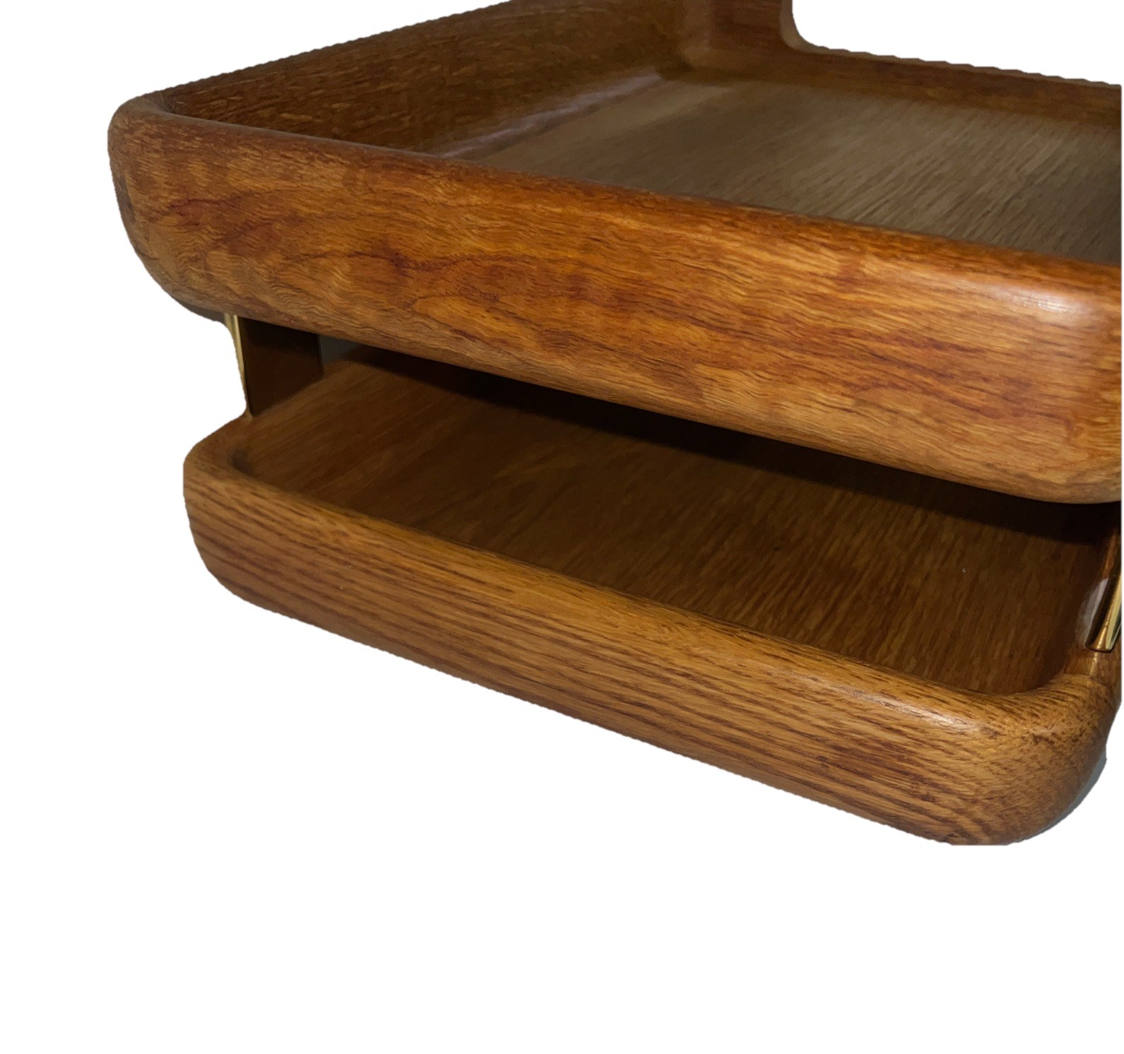 Mid-Century Eldon Woodline 1985 Paper Tray in Oak, Series 6500