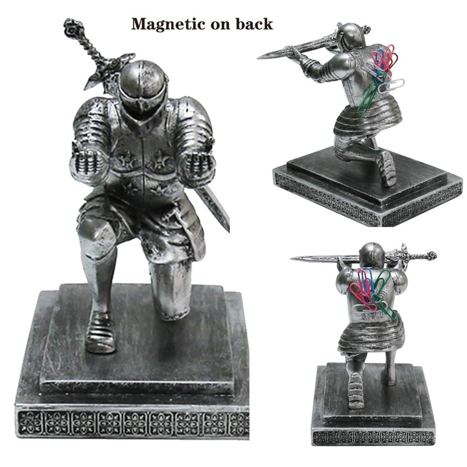 Knight Pen Holder Magnetic Cool Desk Accessories and Organizers Executive Sol…