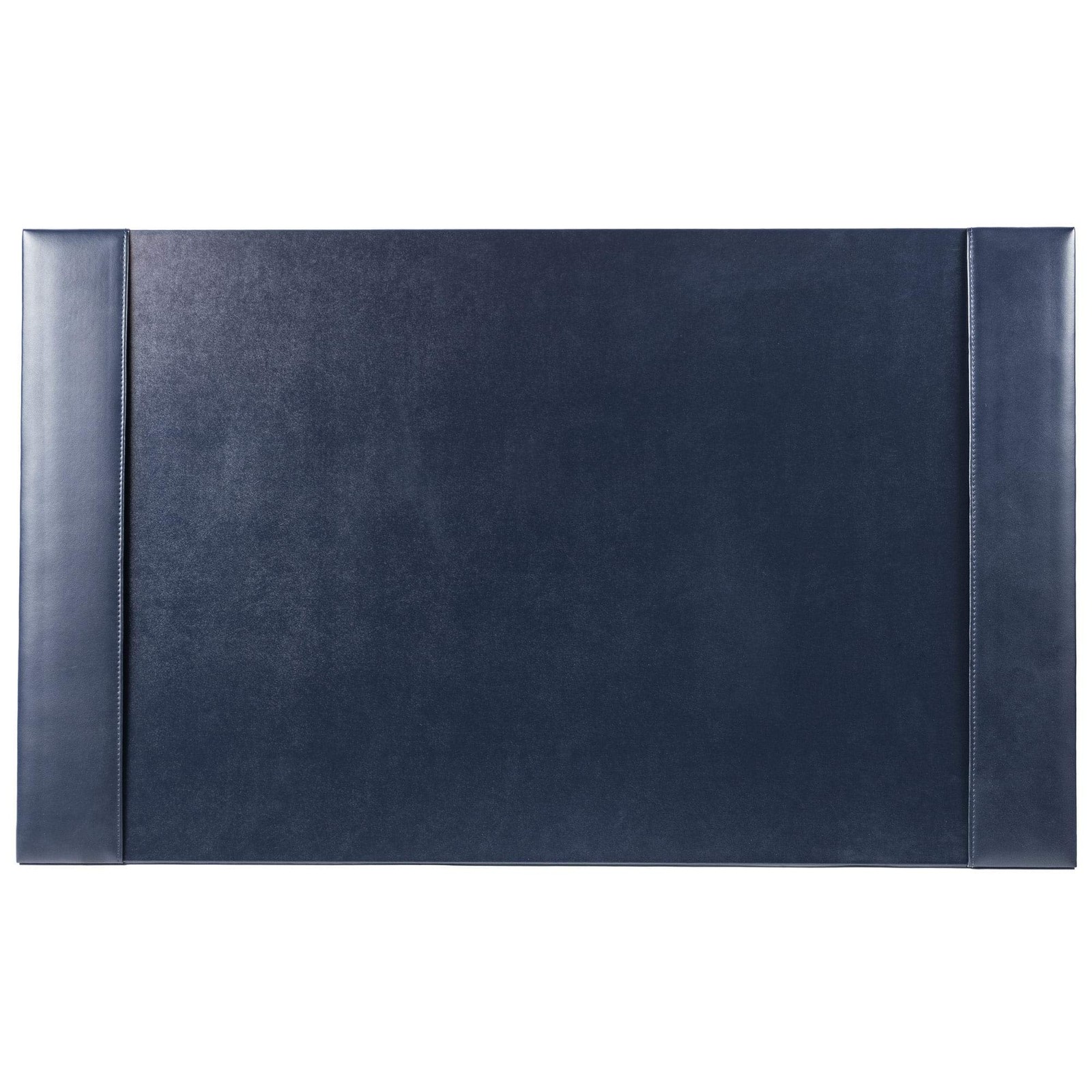 DACASSO Bonded Leather Desk Pad with Side Rails – Luxury 18″ x 30″, Navy Blue